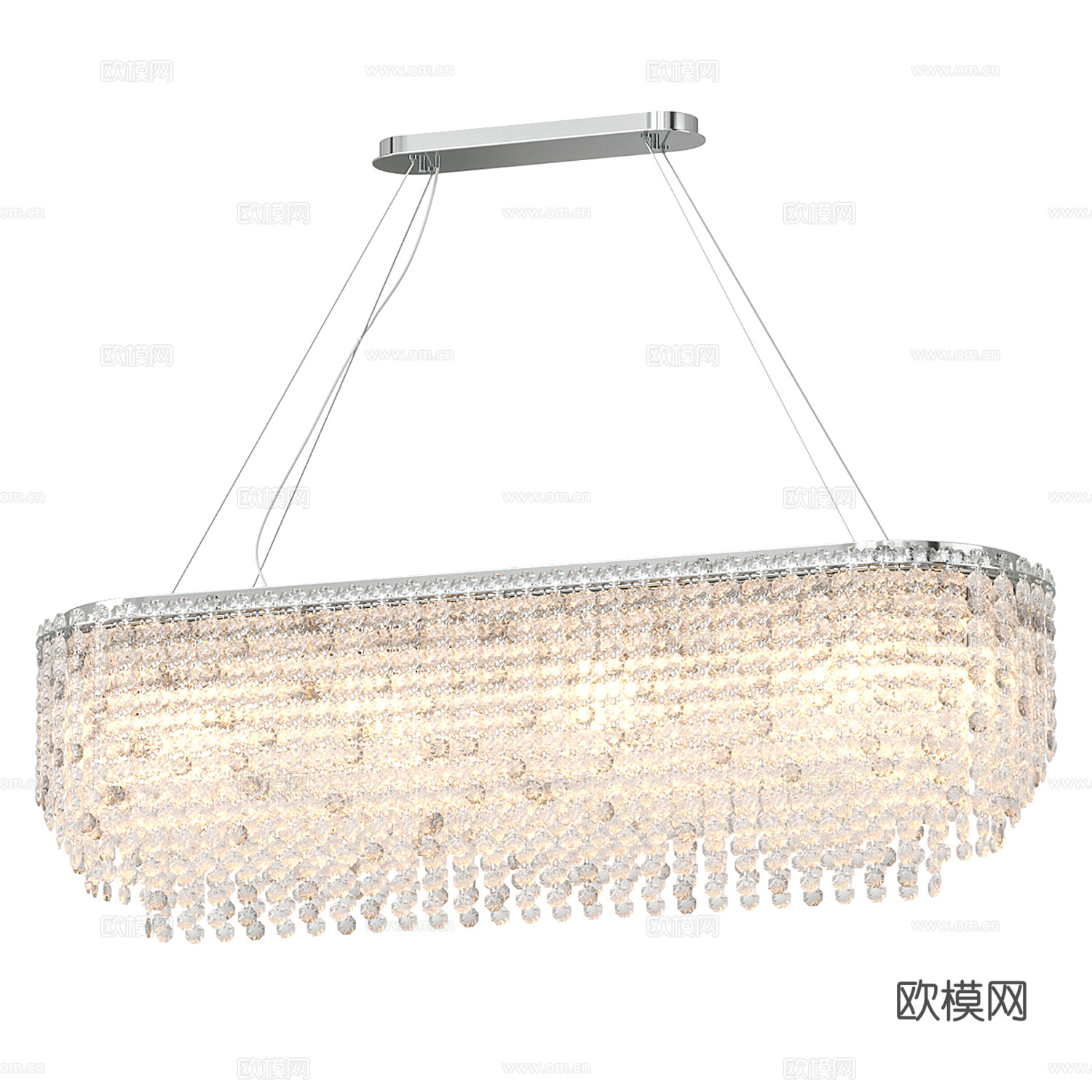 现代轻奢水晶吊灯 餐厅吊灯 装饰吊灯 别墅吊灯 大吊灯3d模型