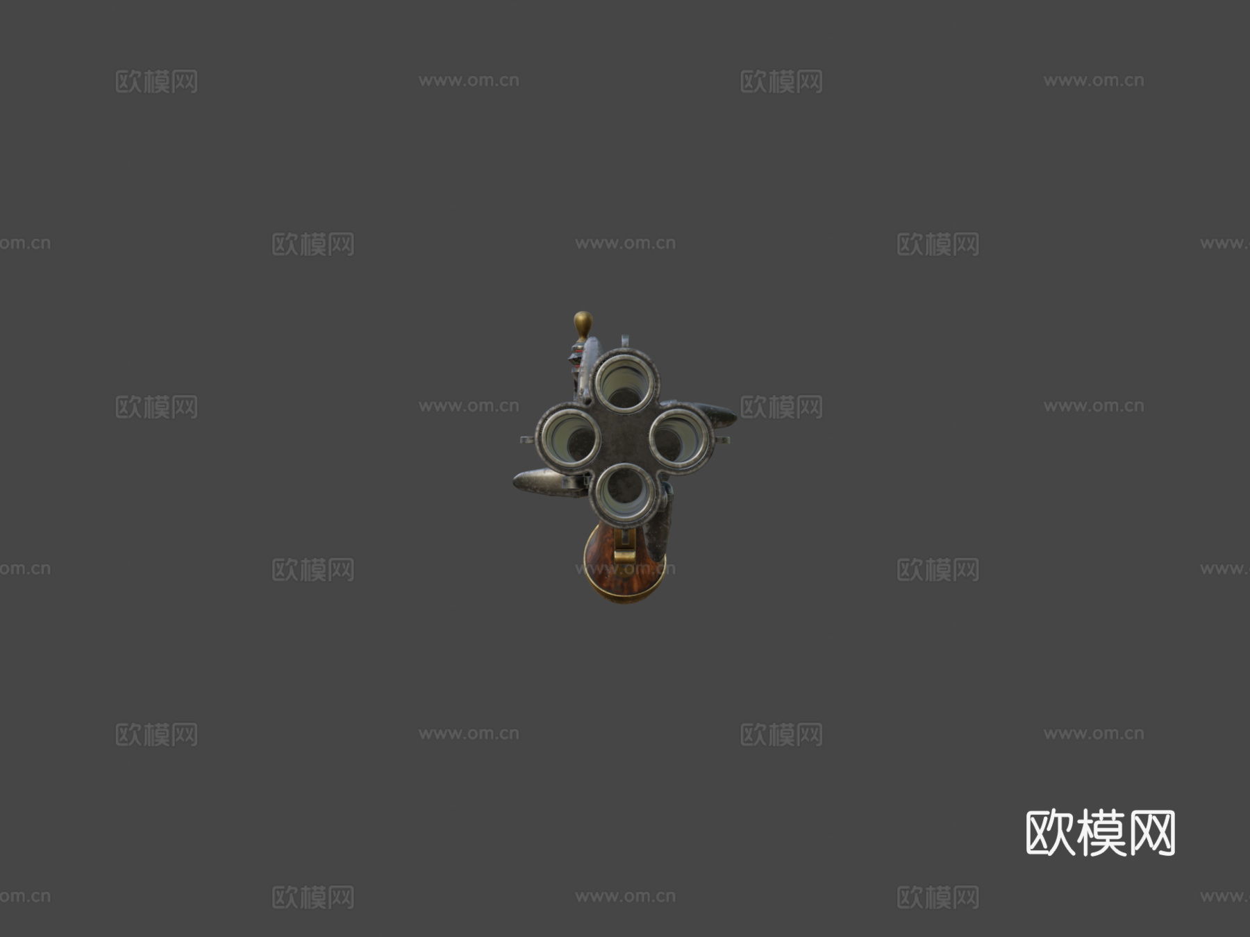 燧发手枪3d模型