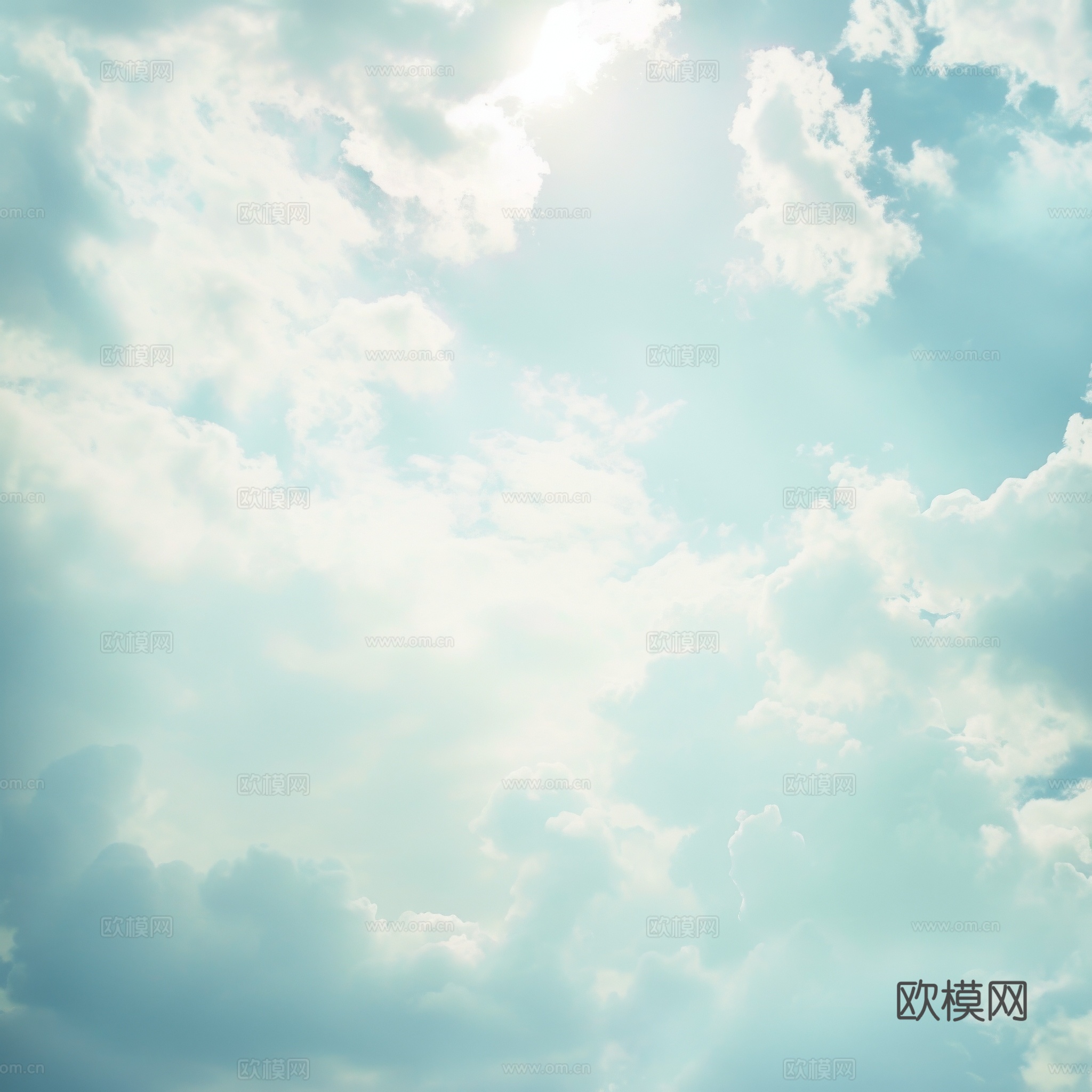 外景天空蓝天白云