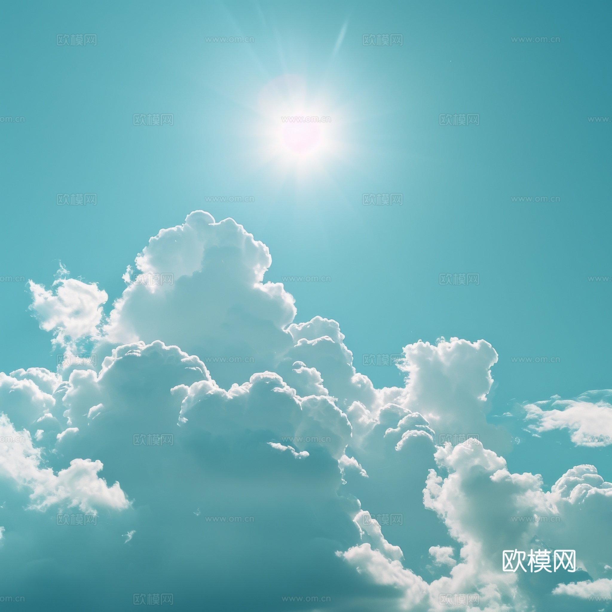 外景天空蓝天白云