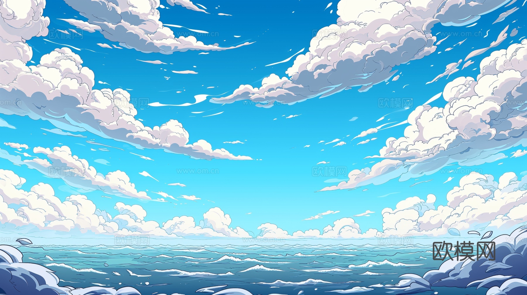 外景天空蓝天白云