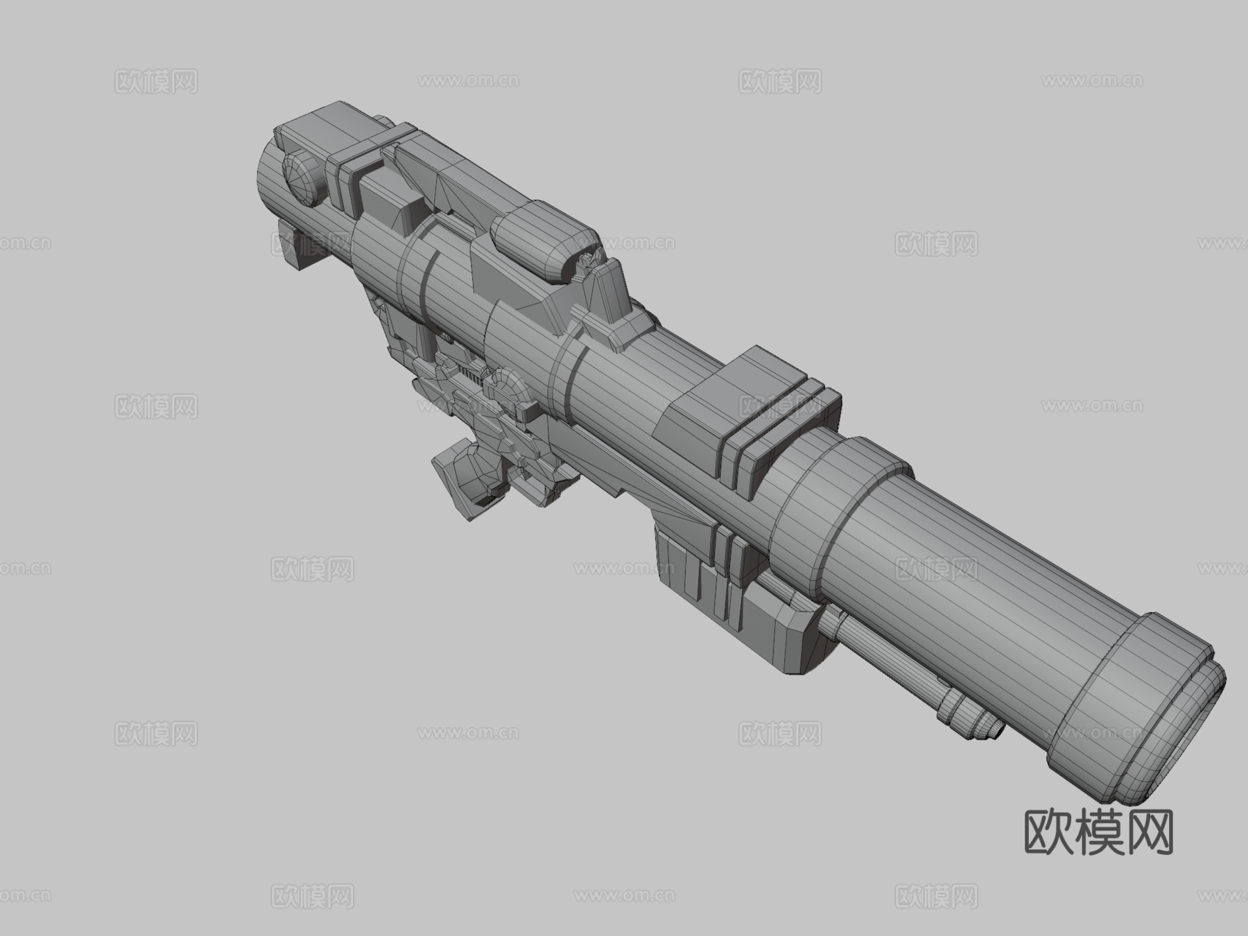 火箭发射器3d模型