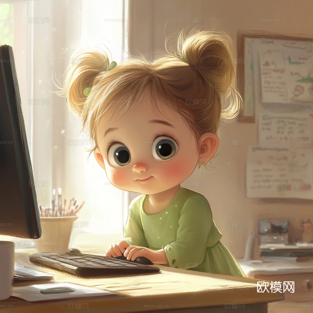 童趣卡通儿童房人物挂画
