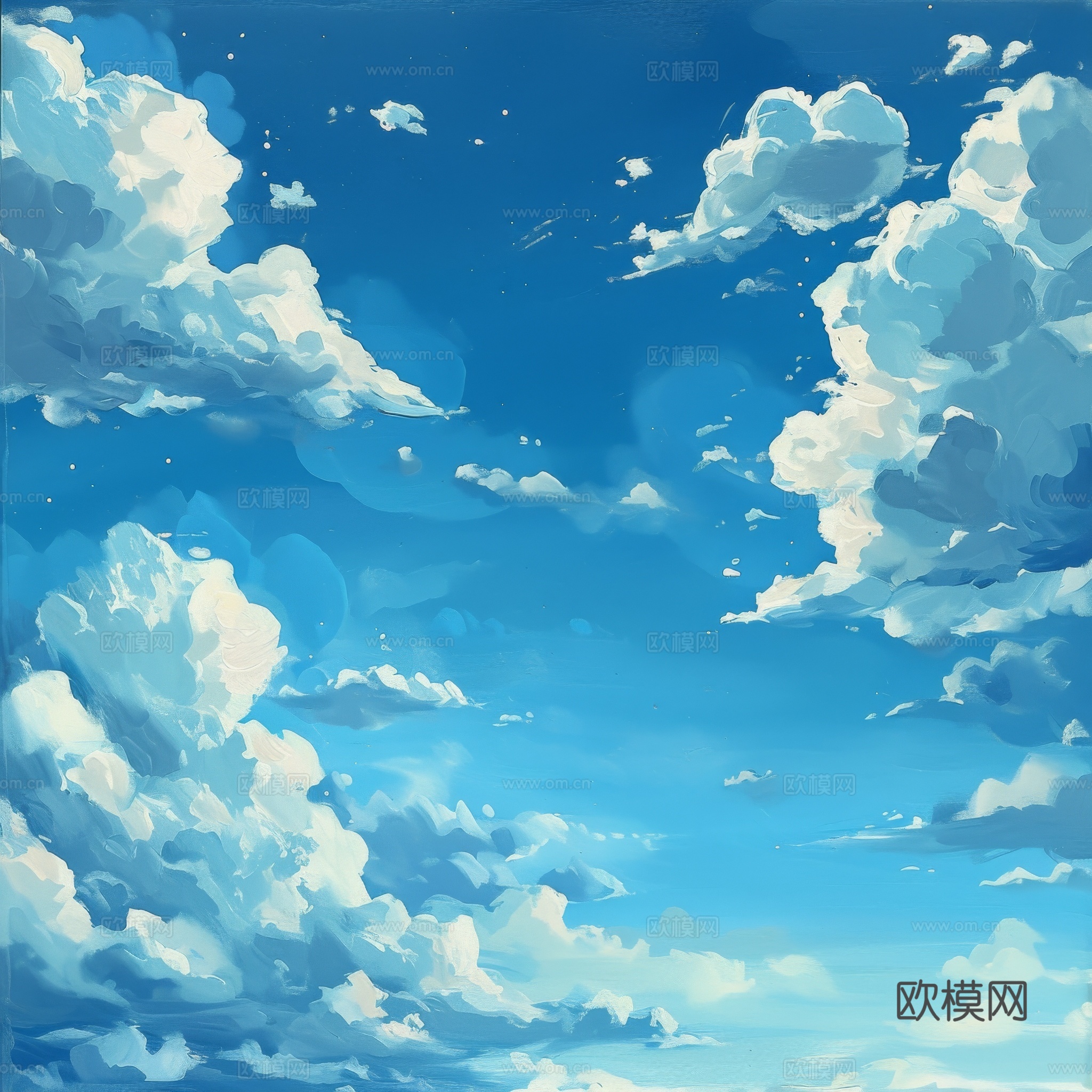外景天空蓝天白云