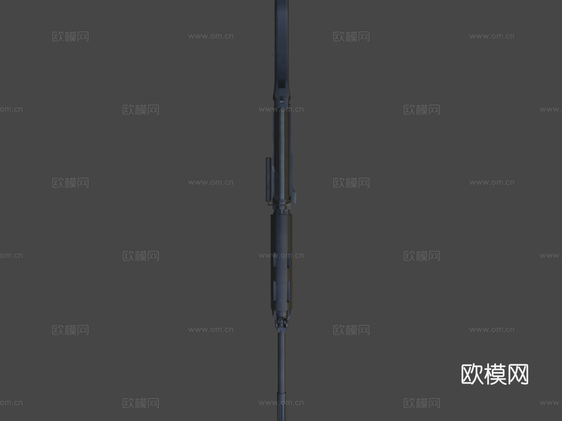 FN FAL 7.62 mm黑色版本3d模型