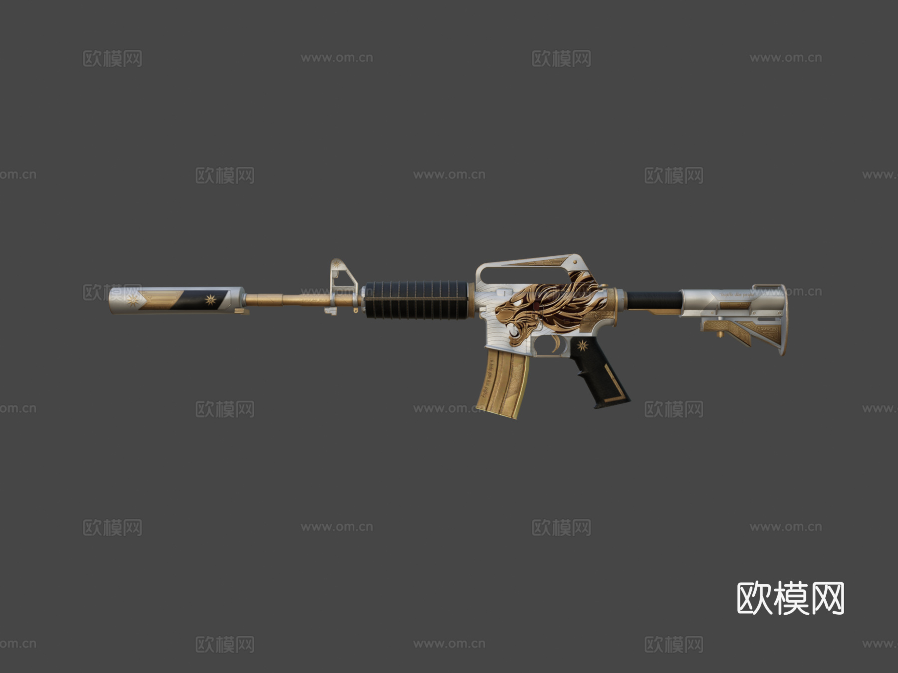 M4A1S - 国王之光3d模型