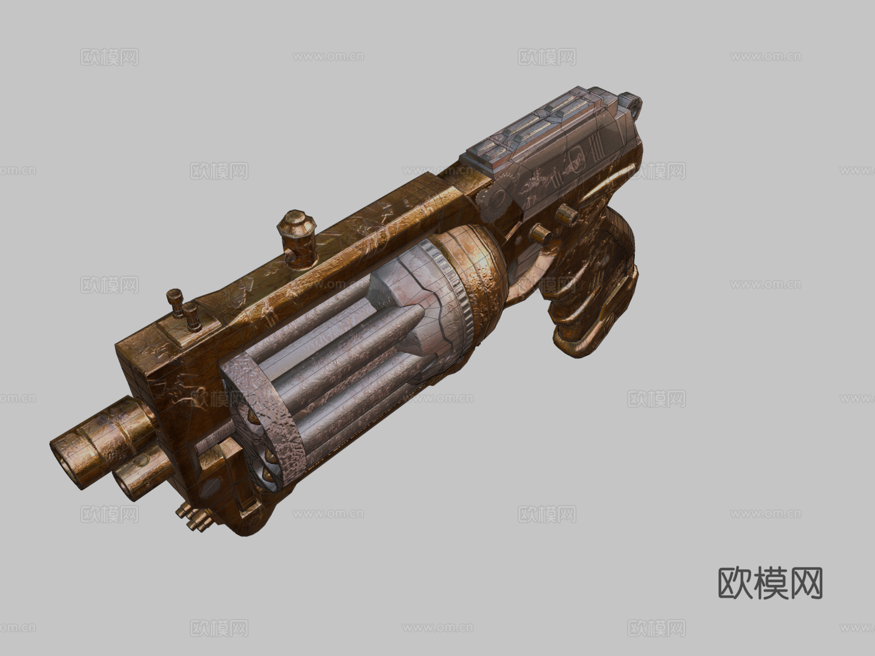 蒸汽朋克武器3d模型