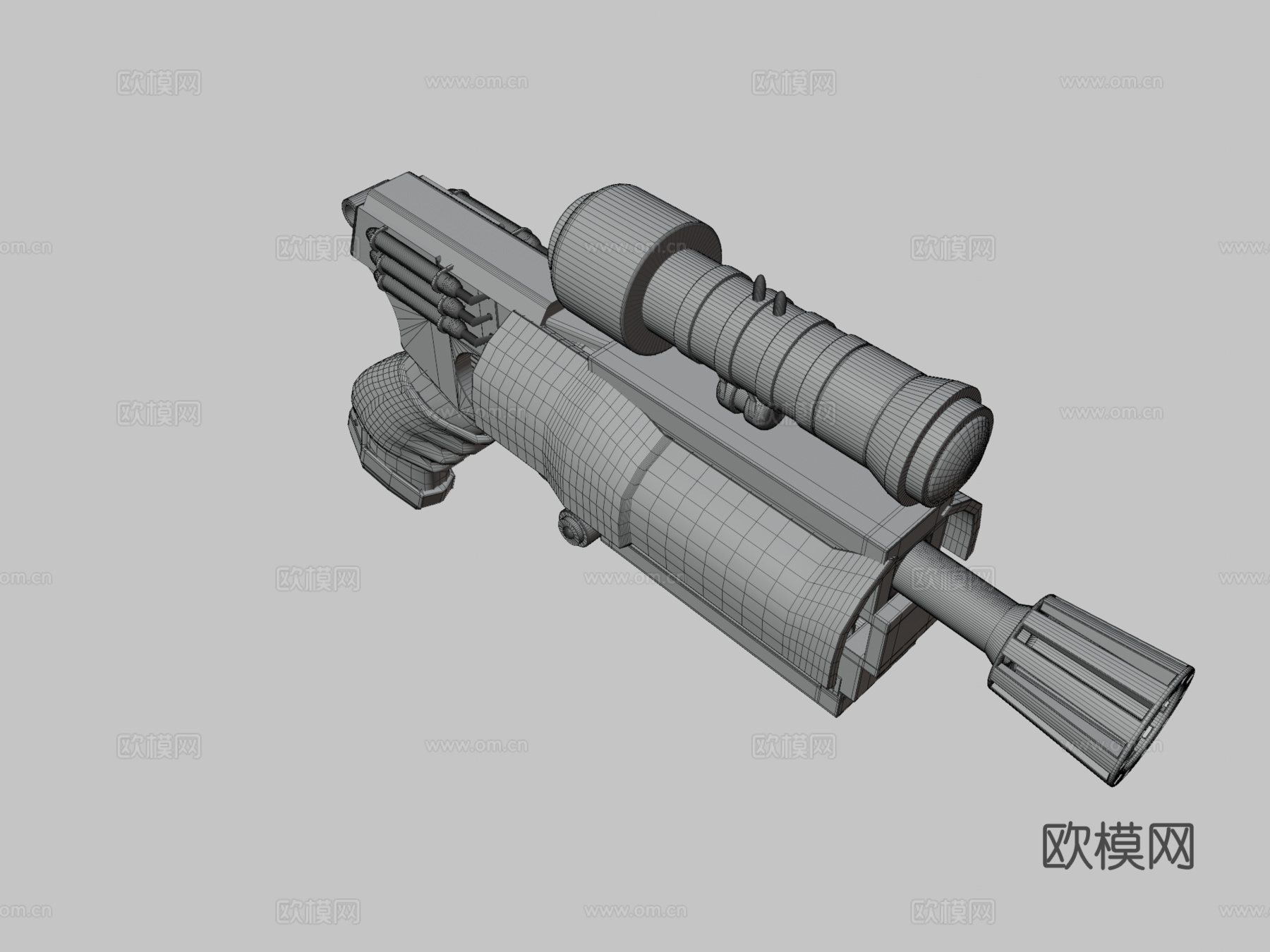 蒸汽朋克枪3d模型