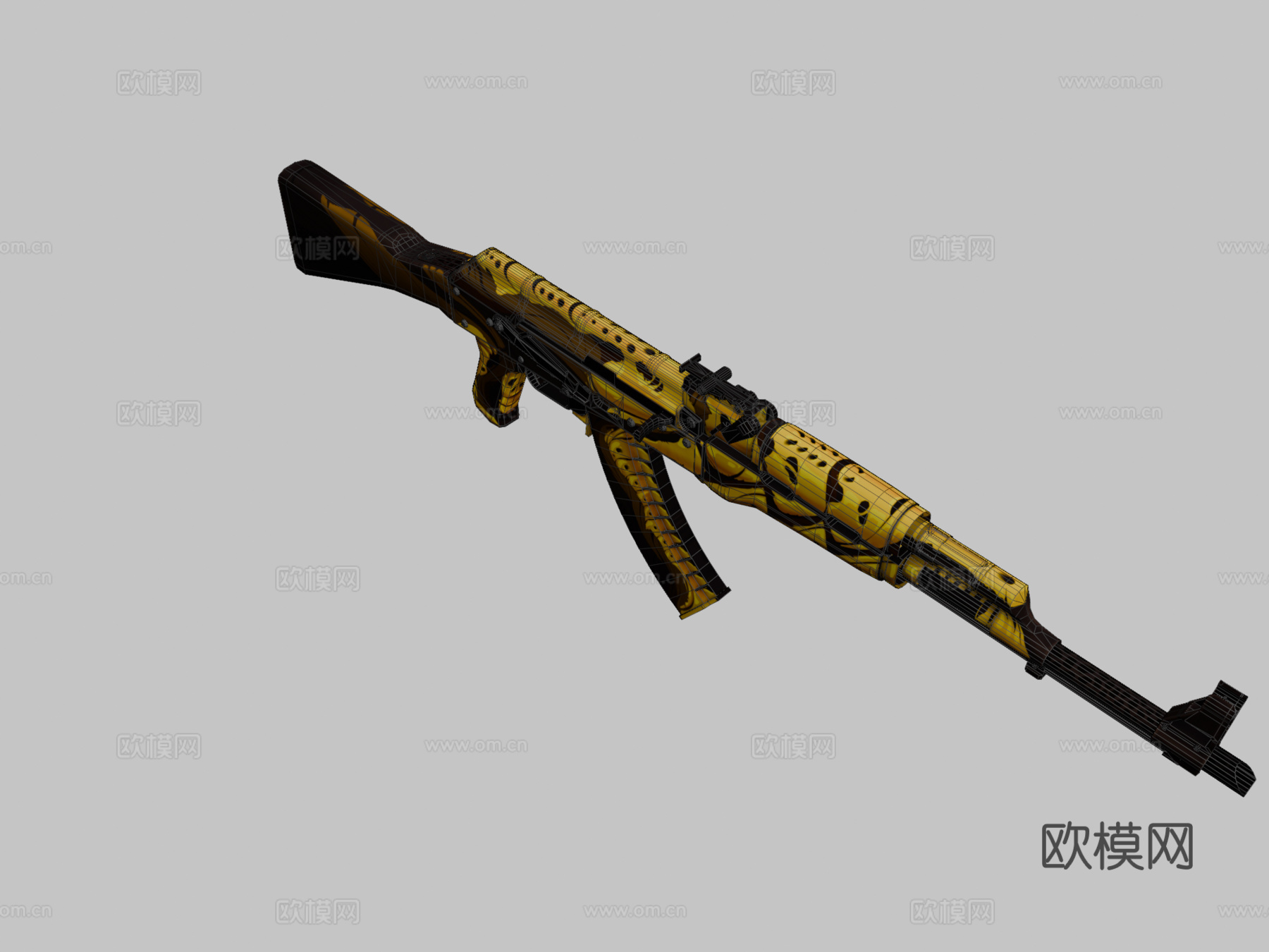 AK-47 - 超级大黄蜂3d模型