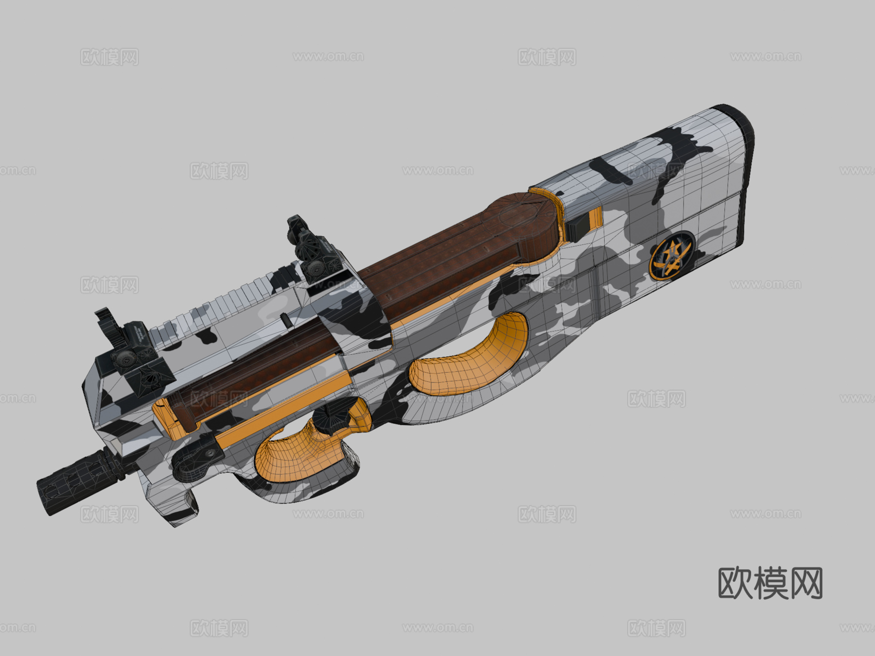 P90对峙su模型