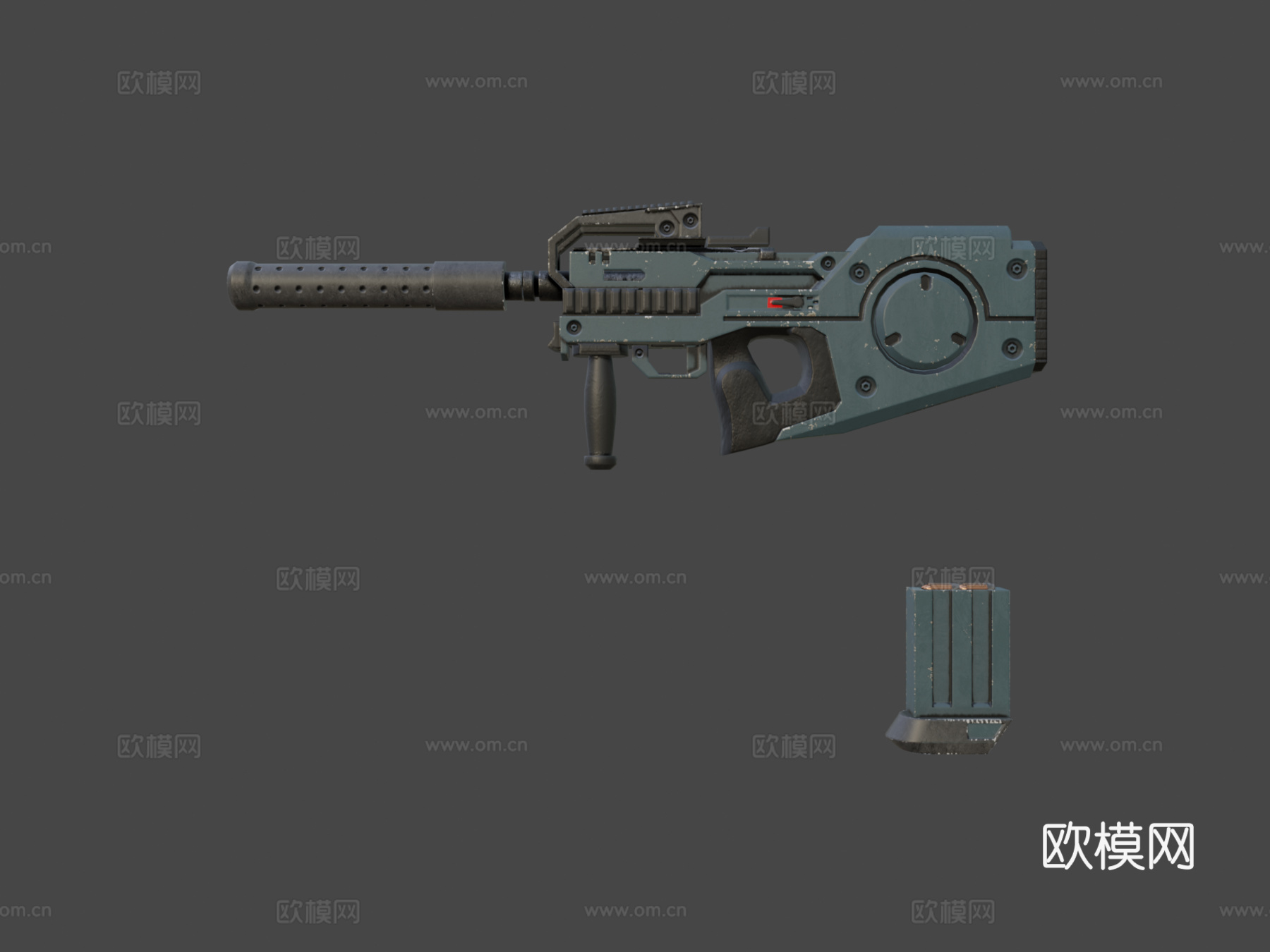 科幻SMG3d模型