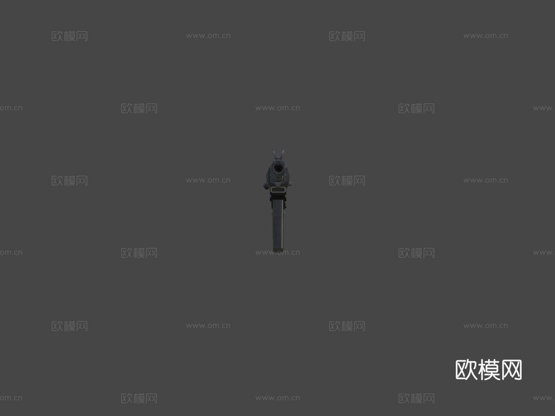 FN FAL 7.62 mm黑色版本3d模型