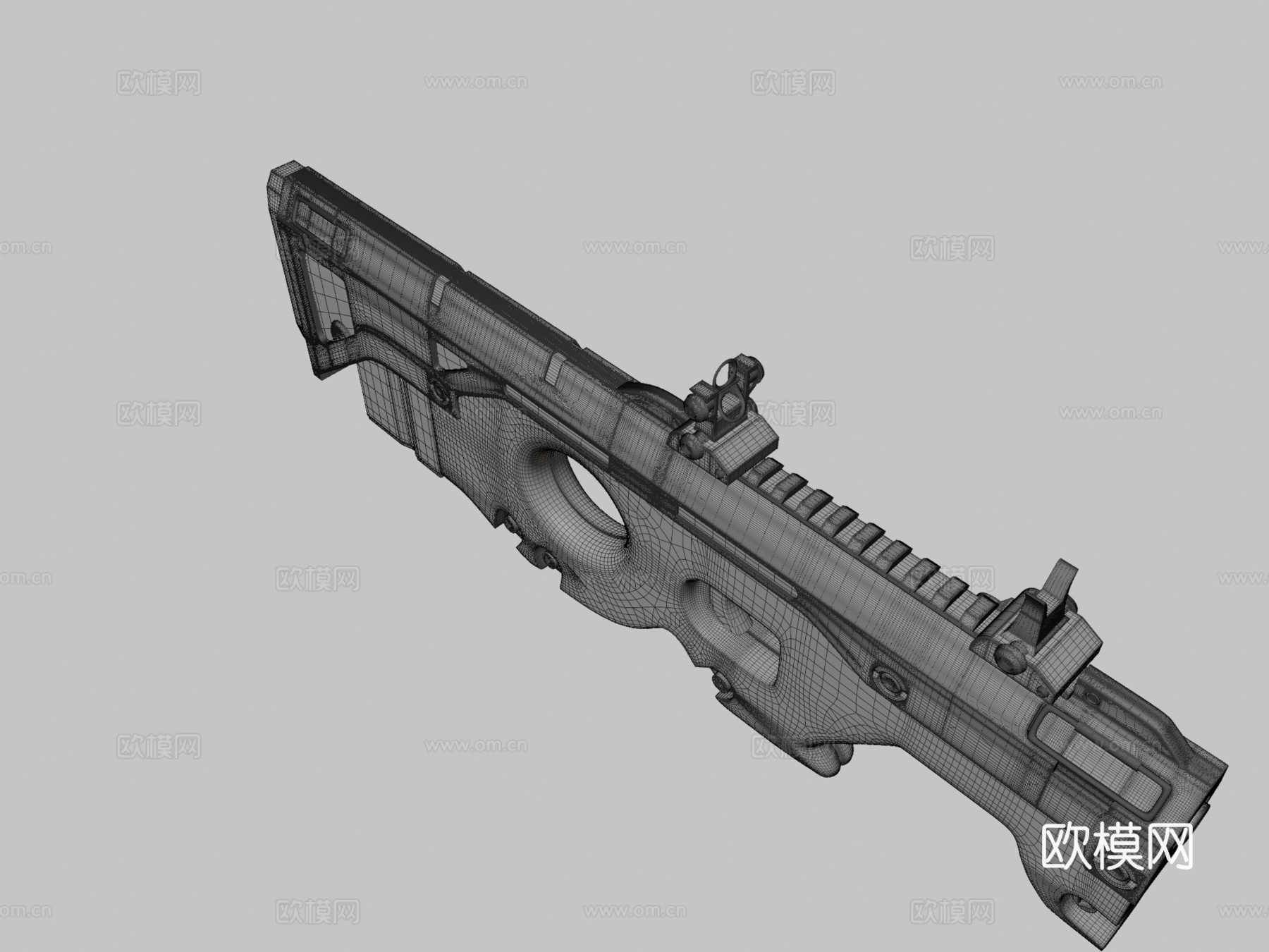 埃登·古拉齐乌的紧凑型武器设计复制品3d模型