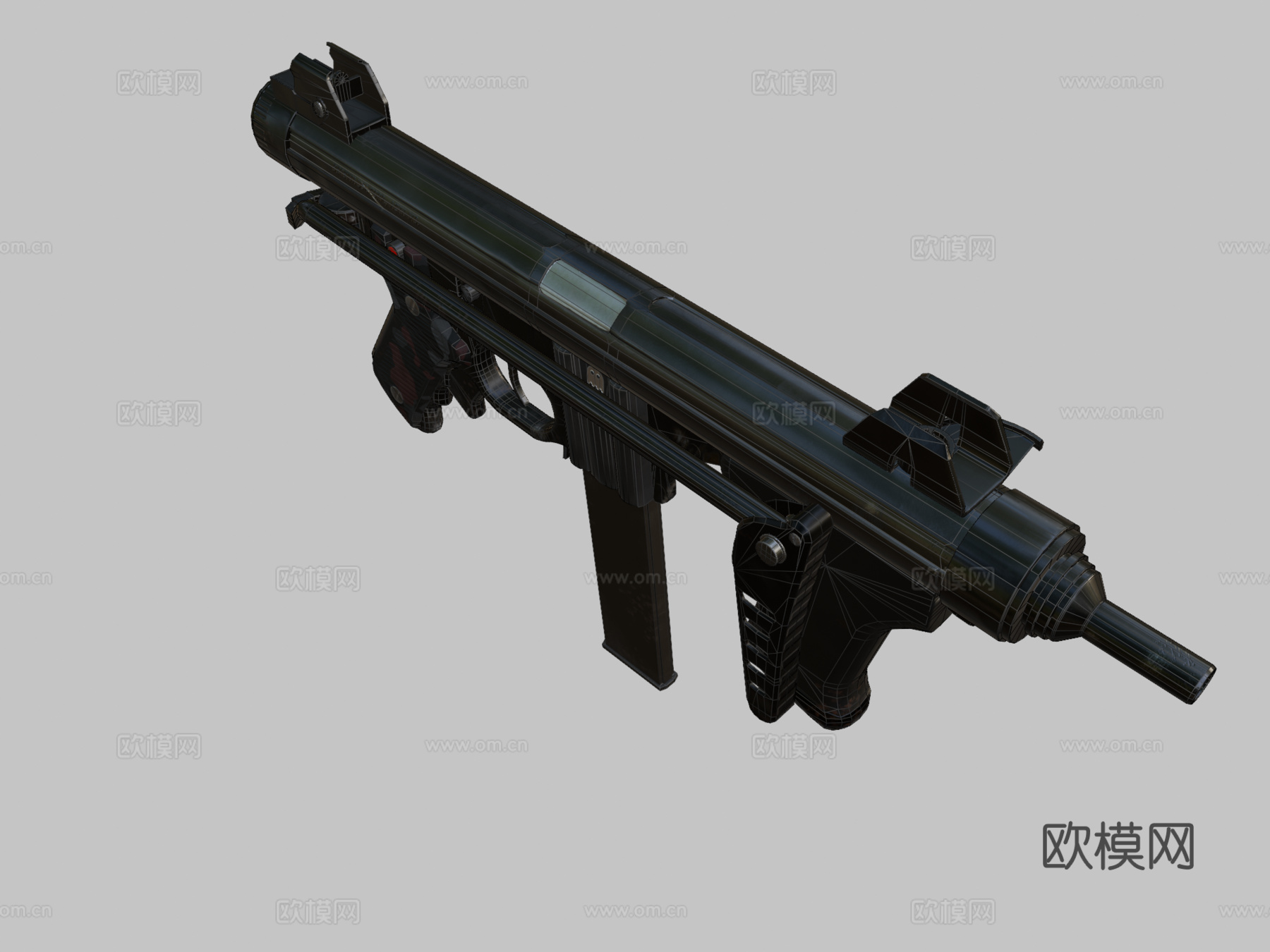 灵魂粉碎者=贝雷塔M12游戏资产su模型