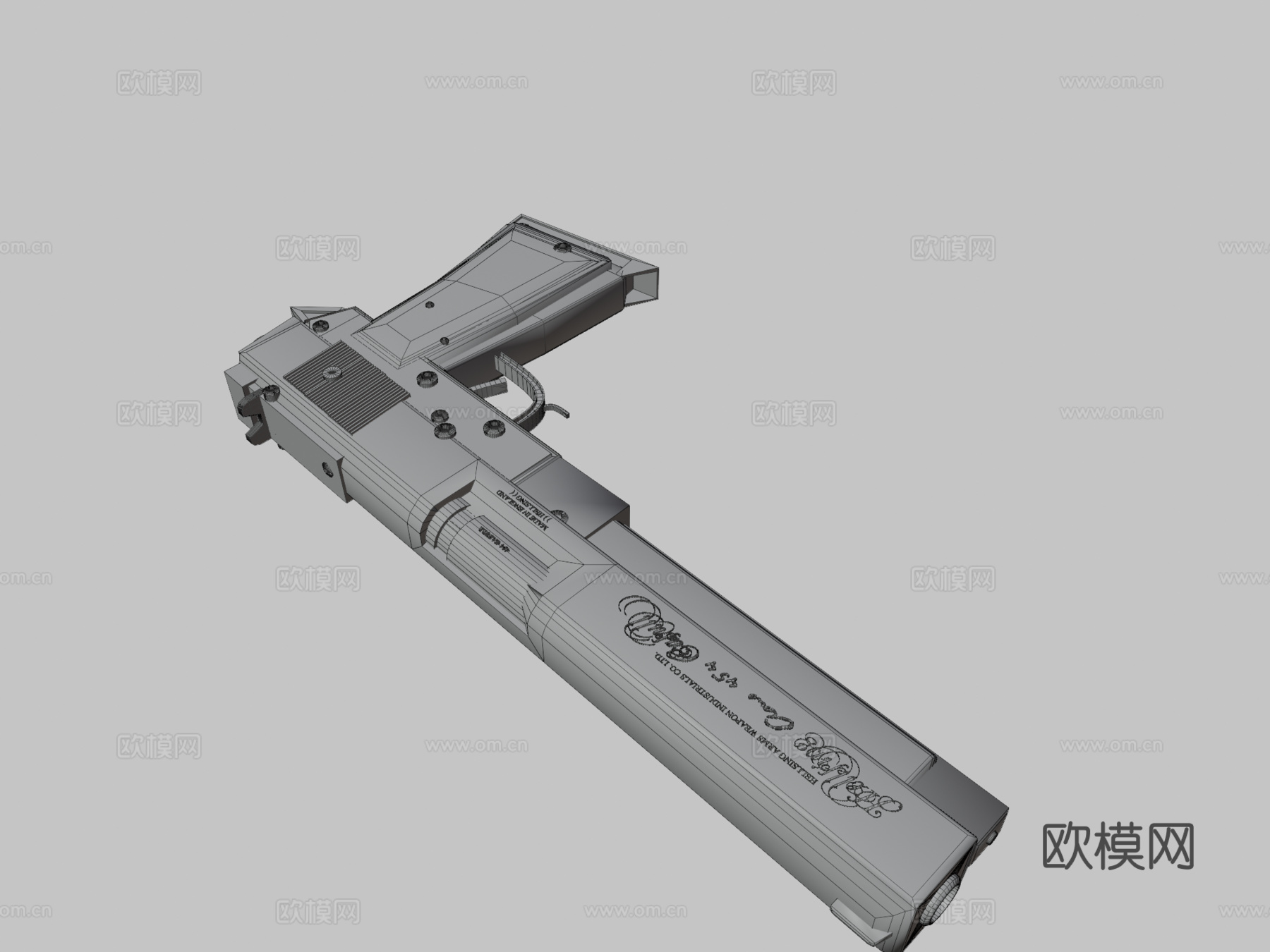 手枪Hellsing由digital&amp;media[labs]3d模型