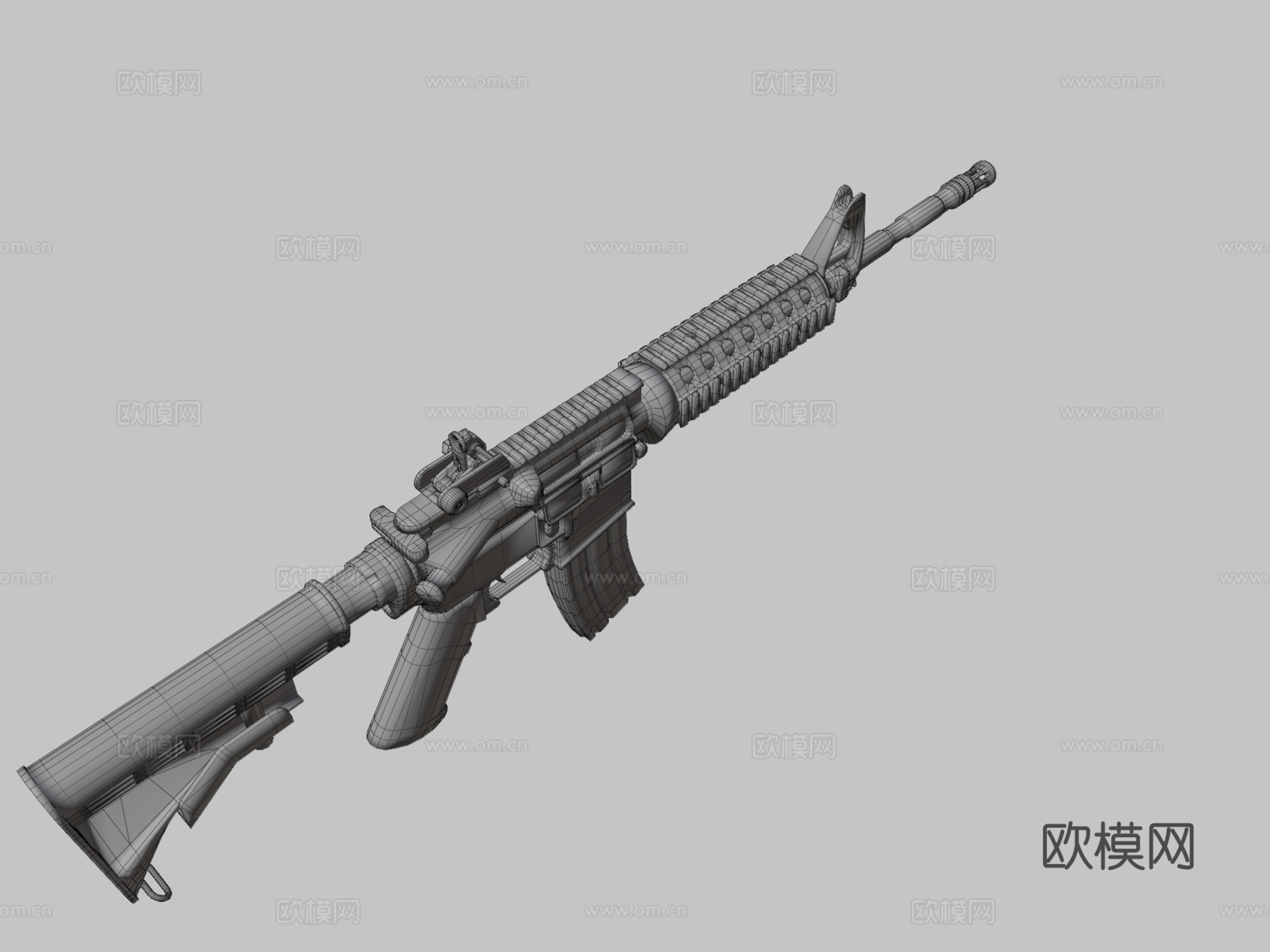 M4卡宾枪su模型