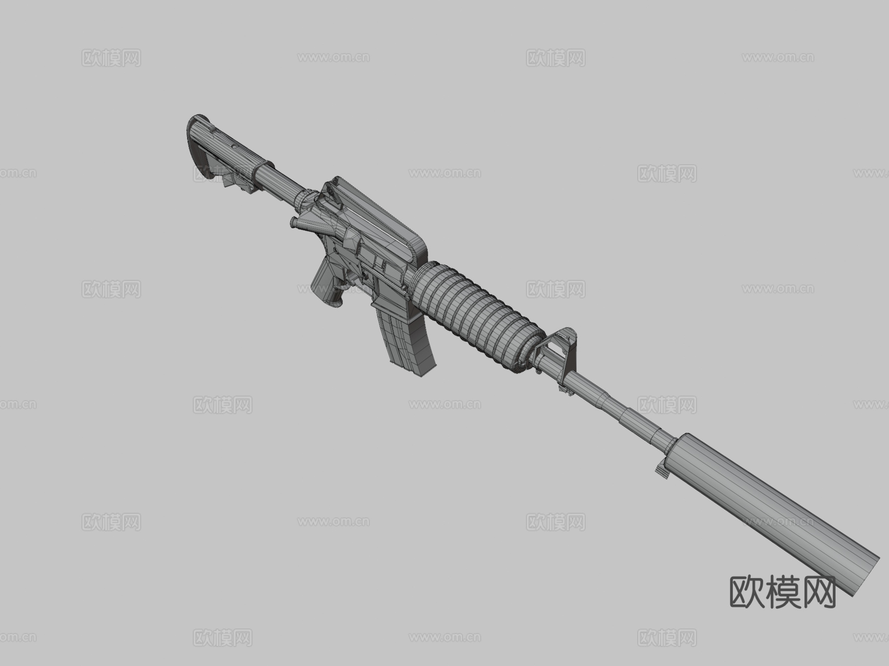 m4a1-s - 蛇猎人su模型