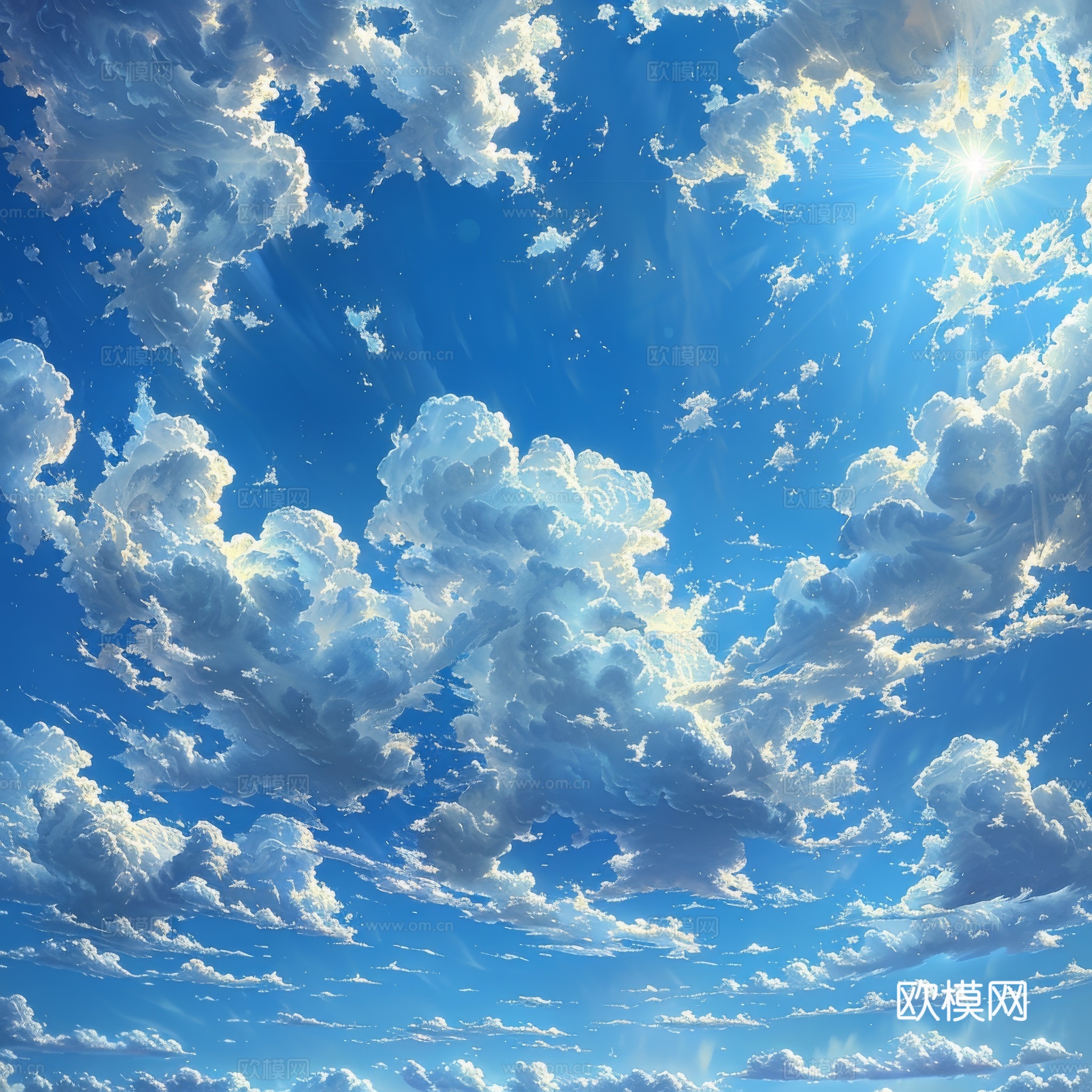 外景天空蓝天白云