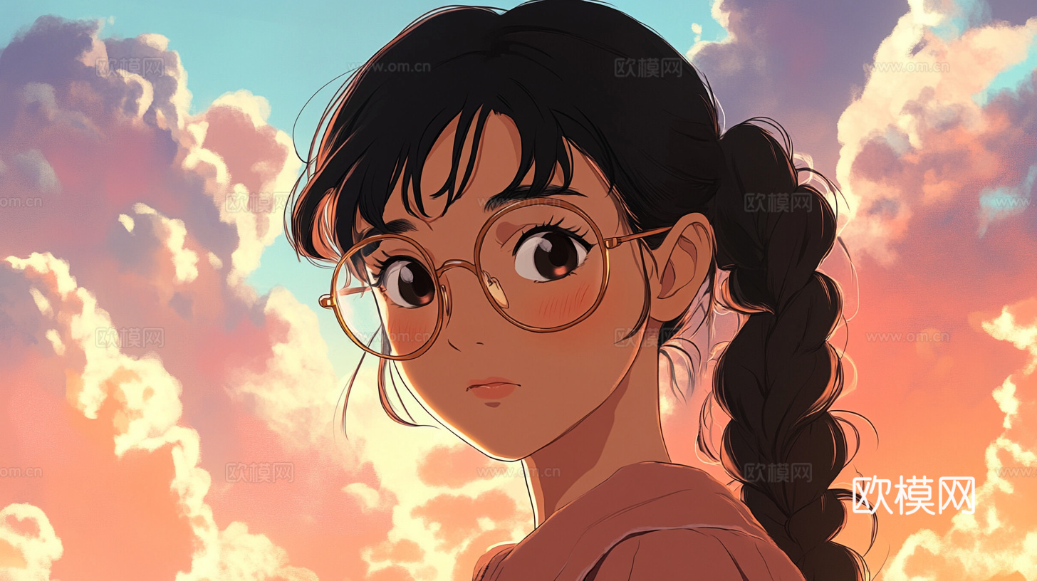 童趣卡通儿童房人物挂画下载（渲染图5）