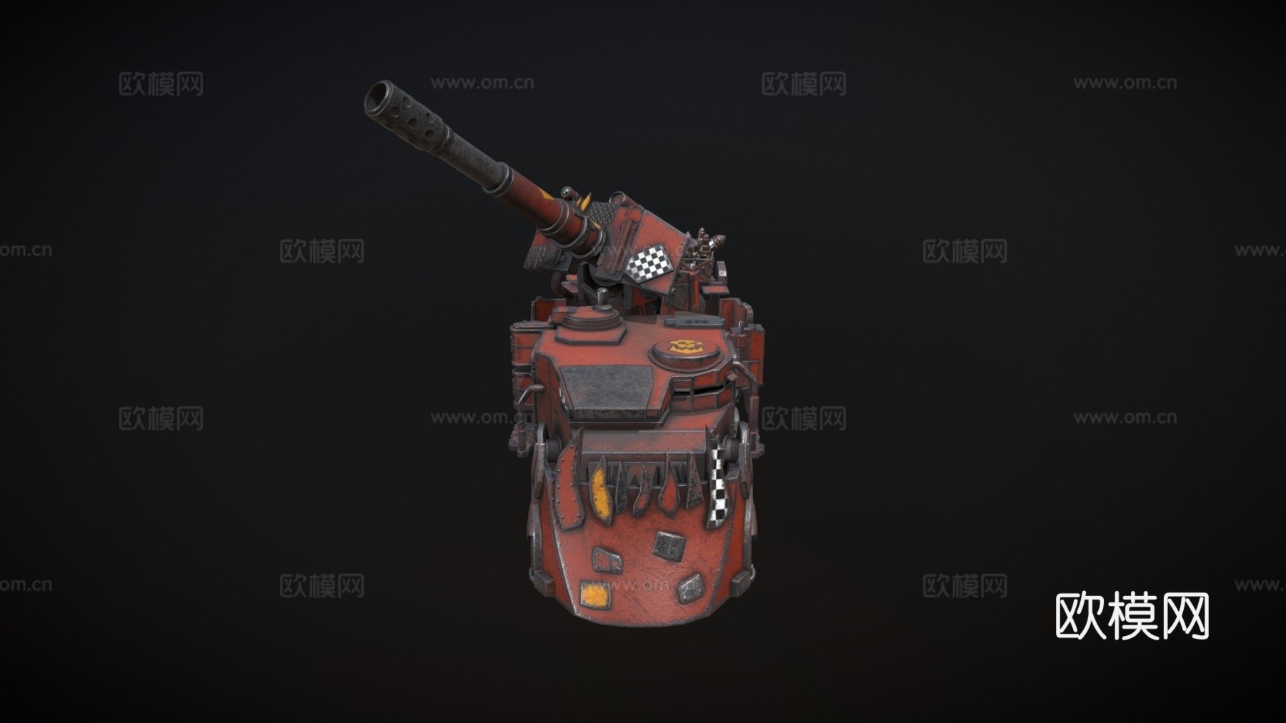 战锤40K_兽人战斗车_粉丝艺术3d模型