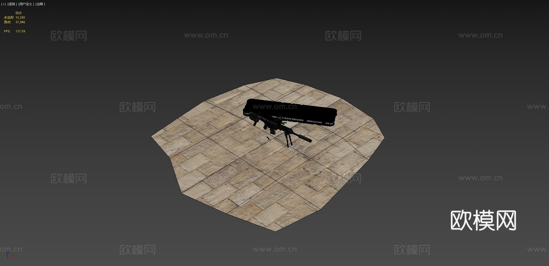 寂静玫瑰步枪3d模型
