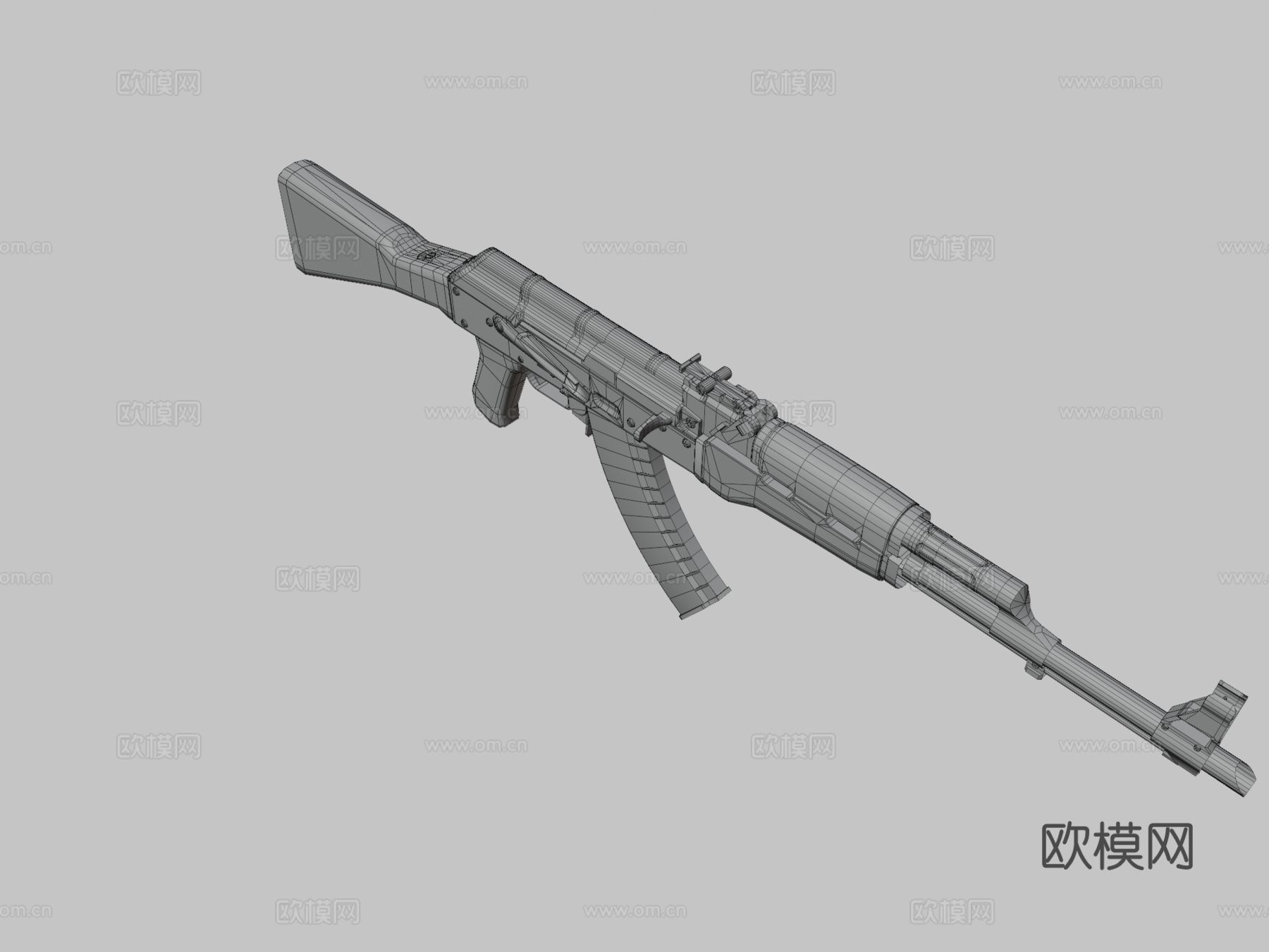 AK-47 - 恶魔3d模型