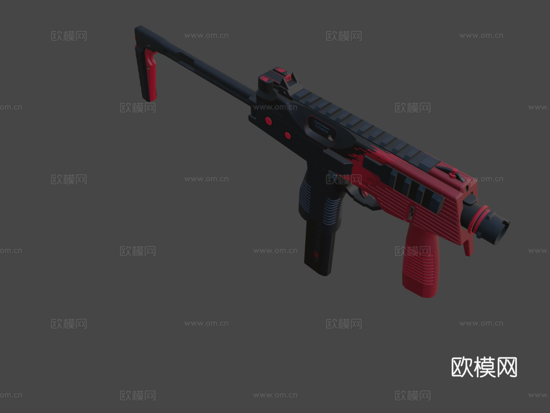 MP9 - 溅射冲击3d模型