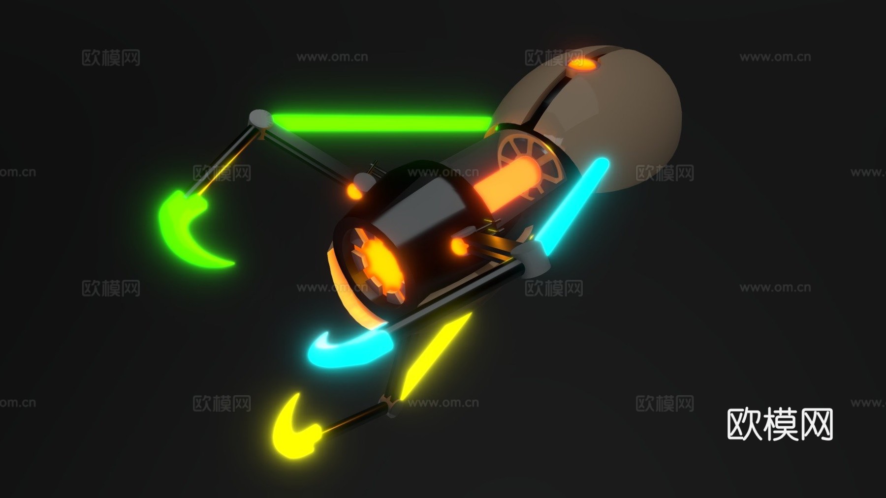 P3 P.O.R.T.A.L.枪3d模型