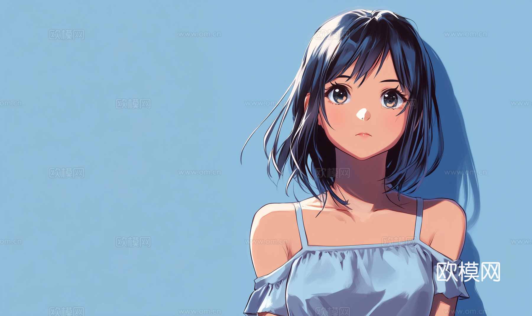 童趣卡通儿童房人物挂画下载（渲染图8）