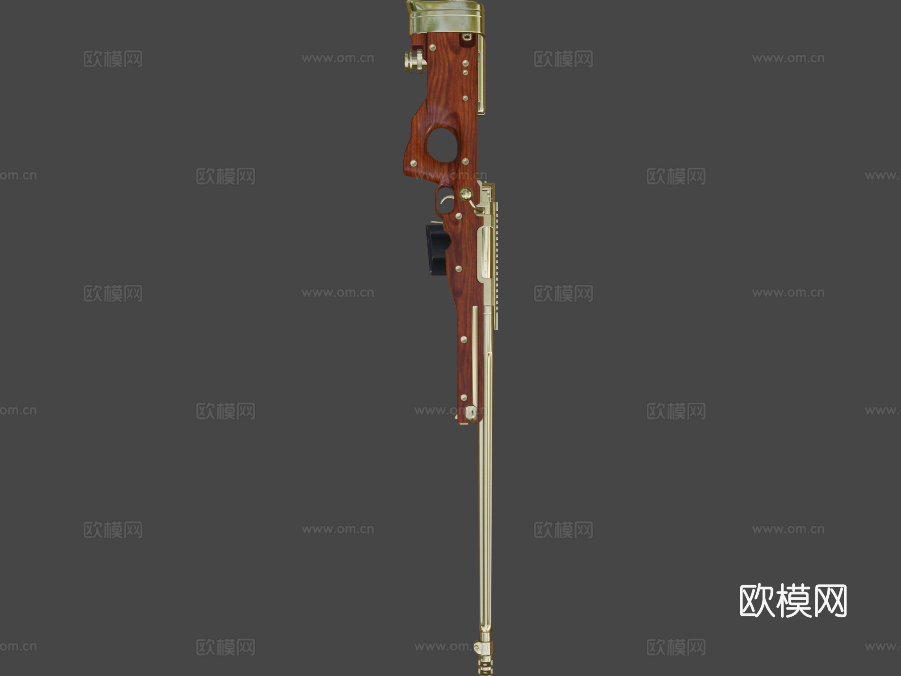 金色板 - AWM - PUBG3d模型