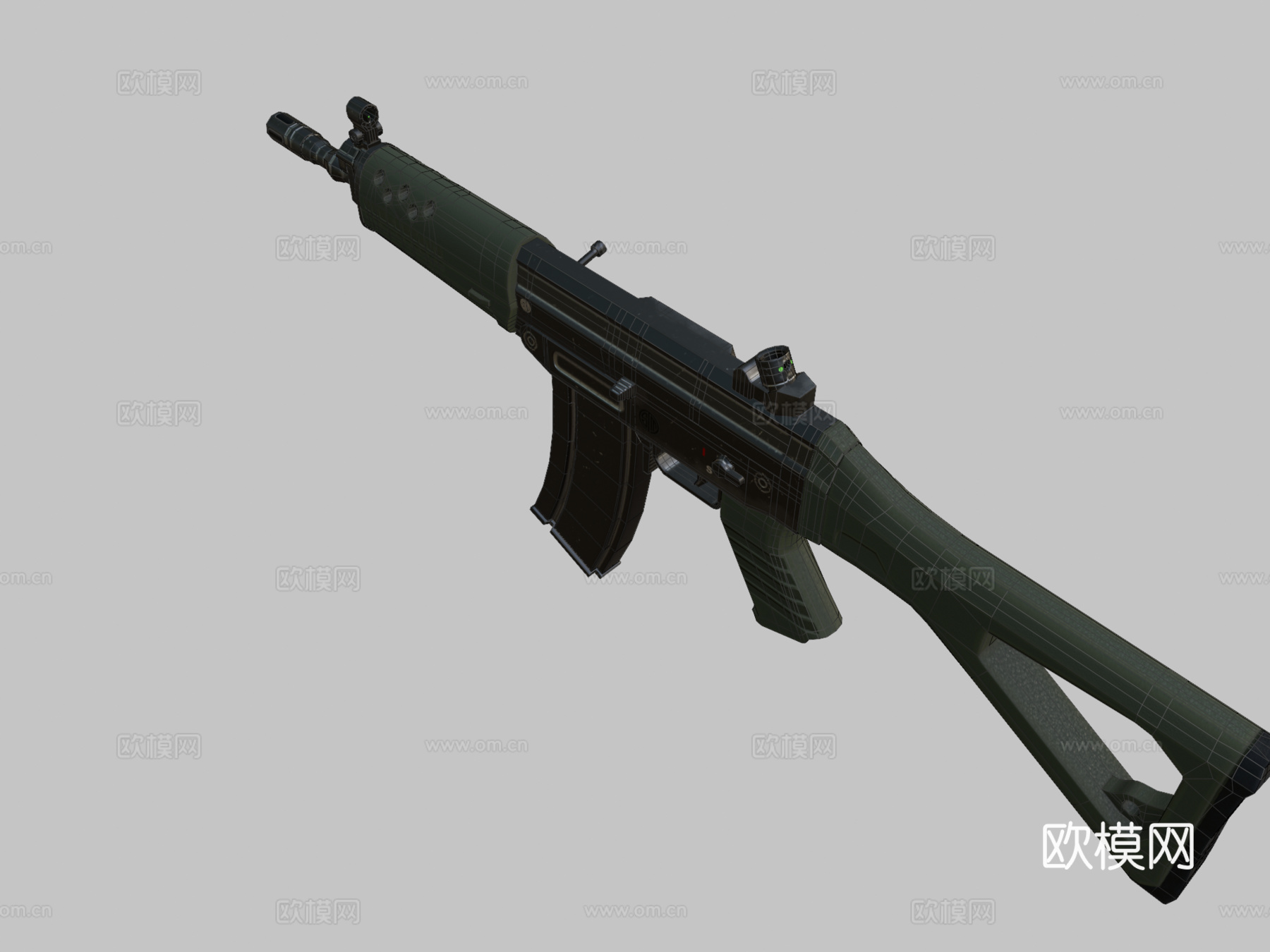 SG553突击步枪su模型
