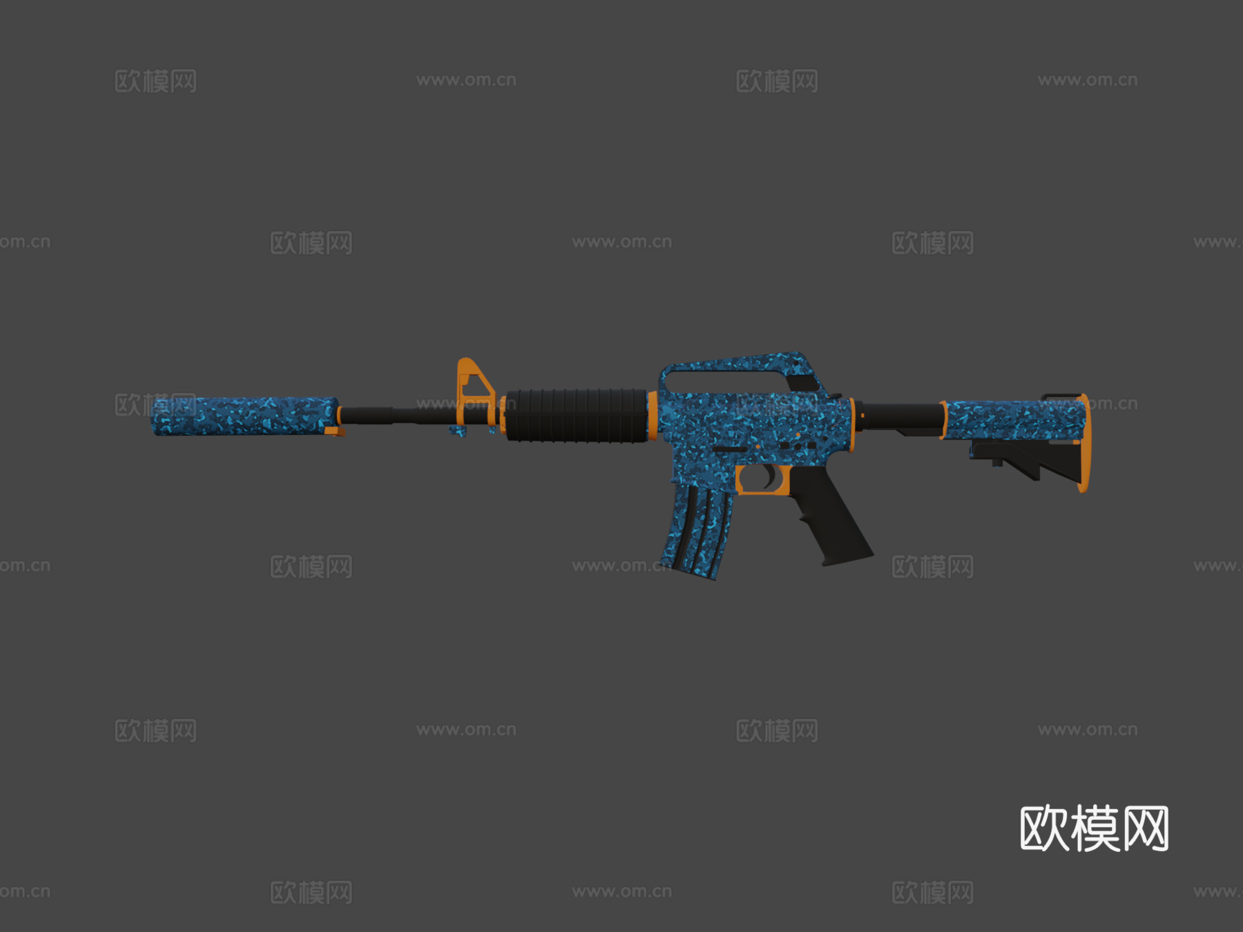 m4a1-s - 蛇猎人su模型