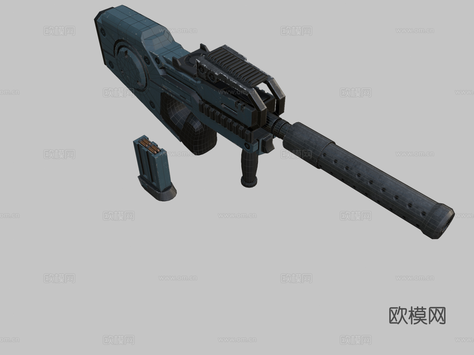 科幻SMG3d模型