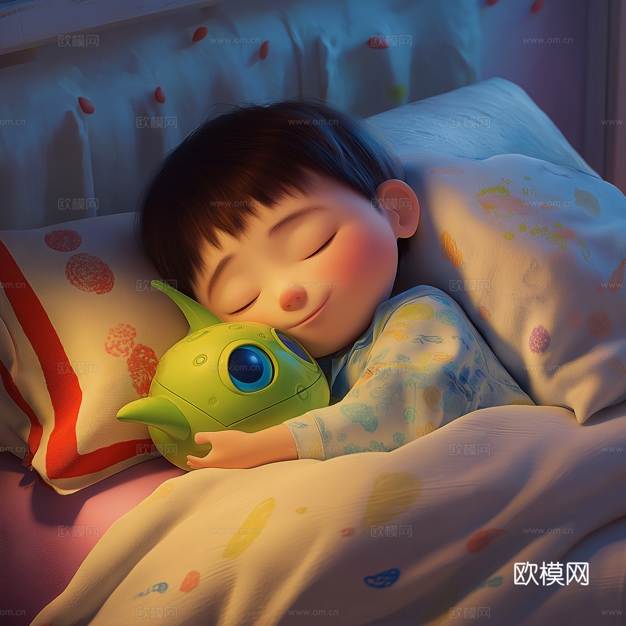 童趣卡通儿童房人物挂画