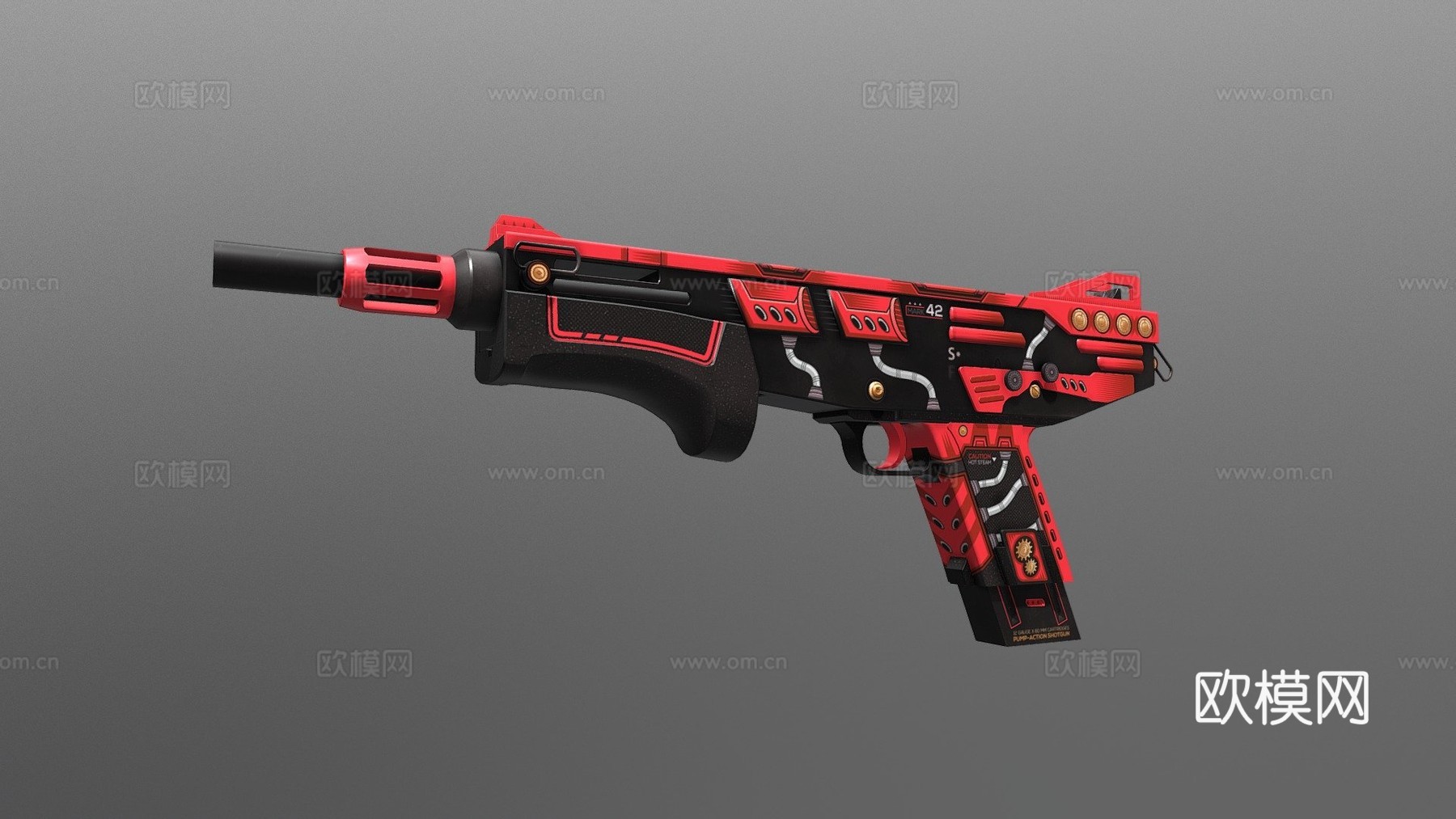 Mag-7 - 构造者（红色）3d模型