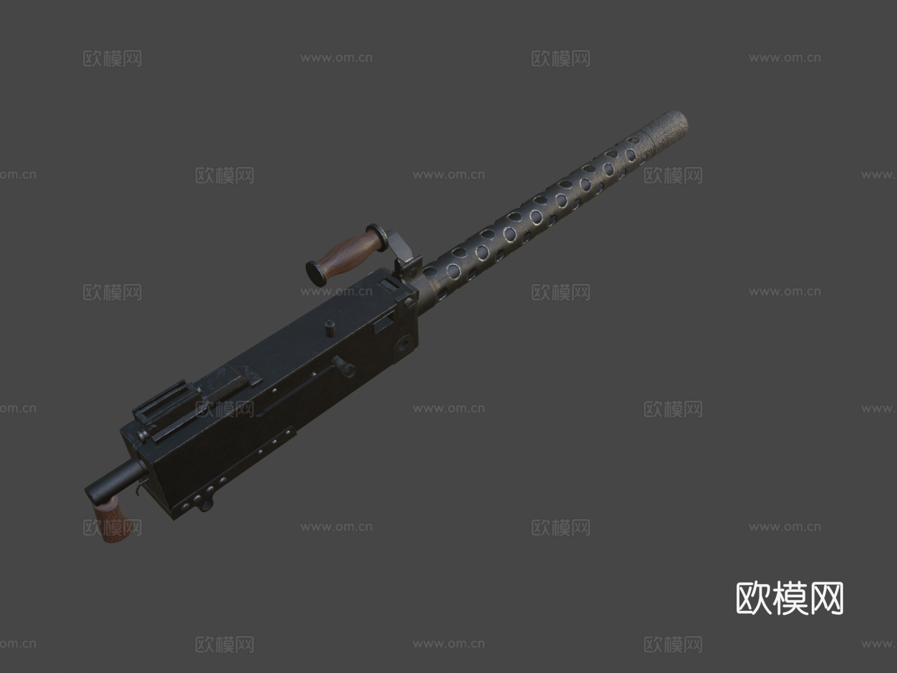 M1919 布朗宁3d模型