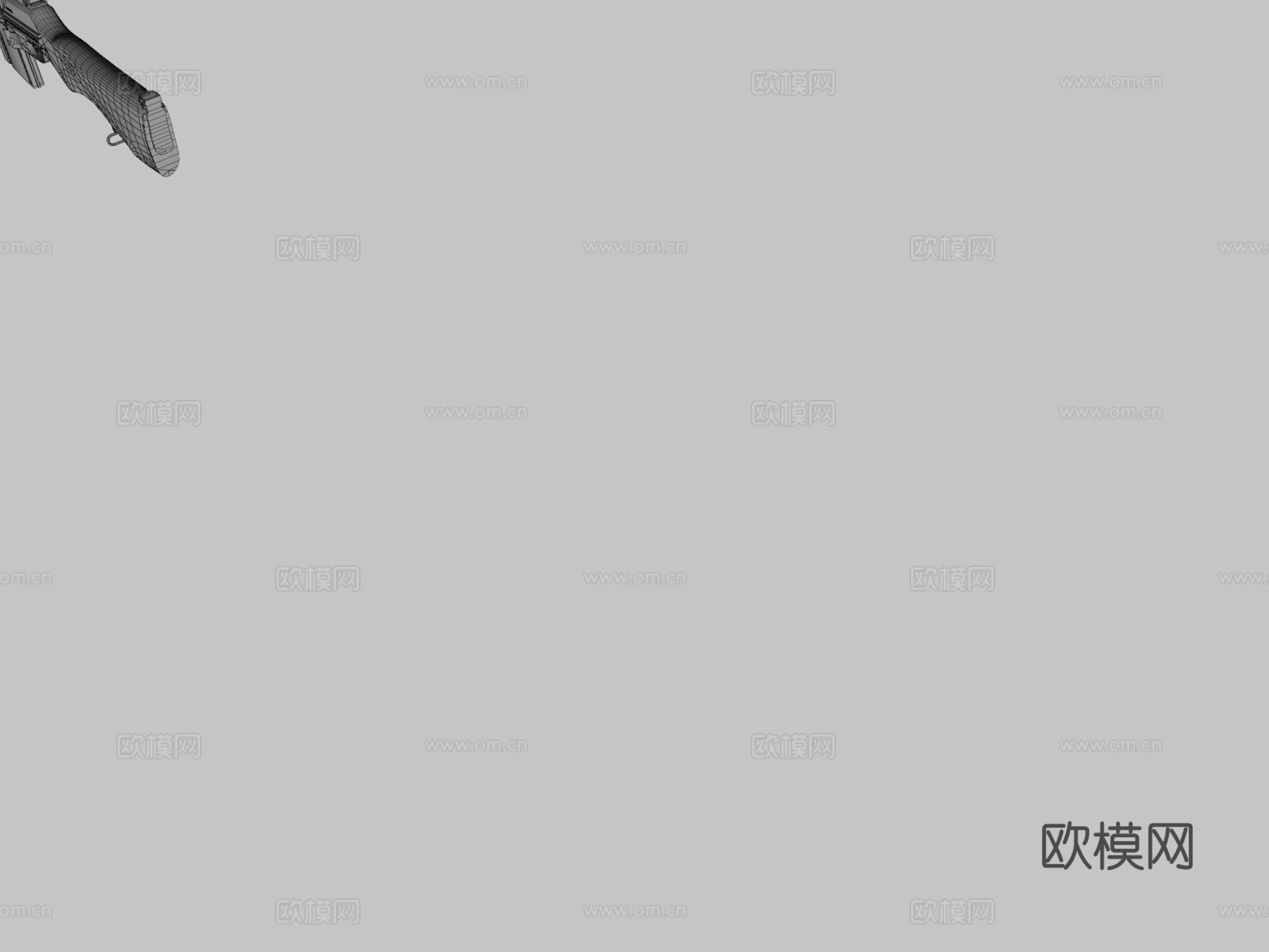 勃朗宁自动步枪M19183d模型