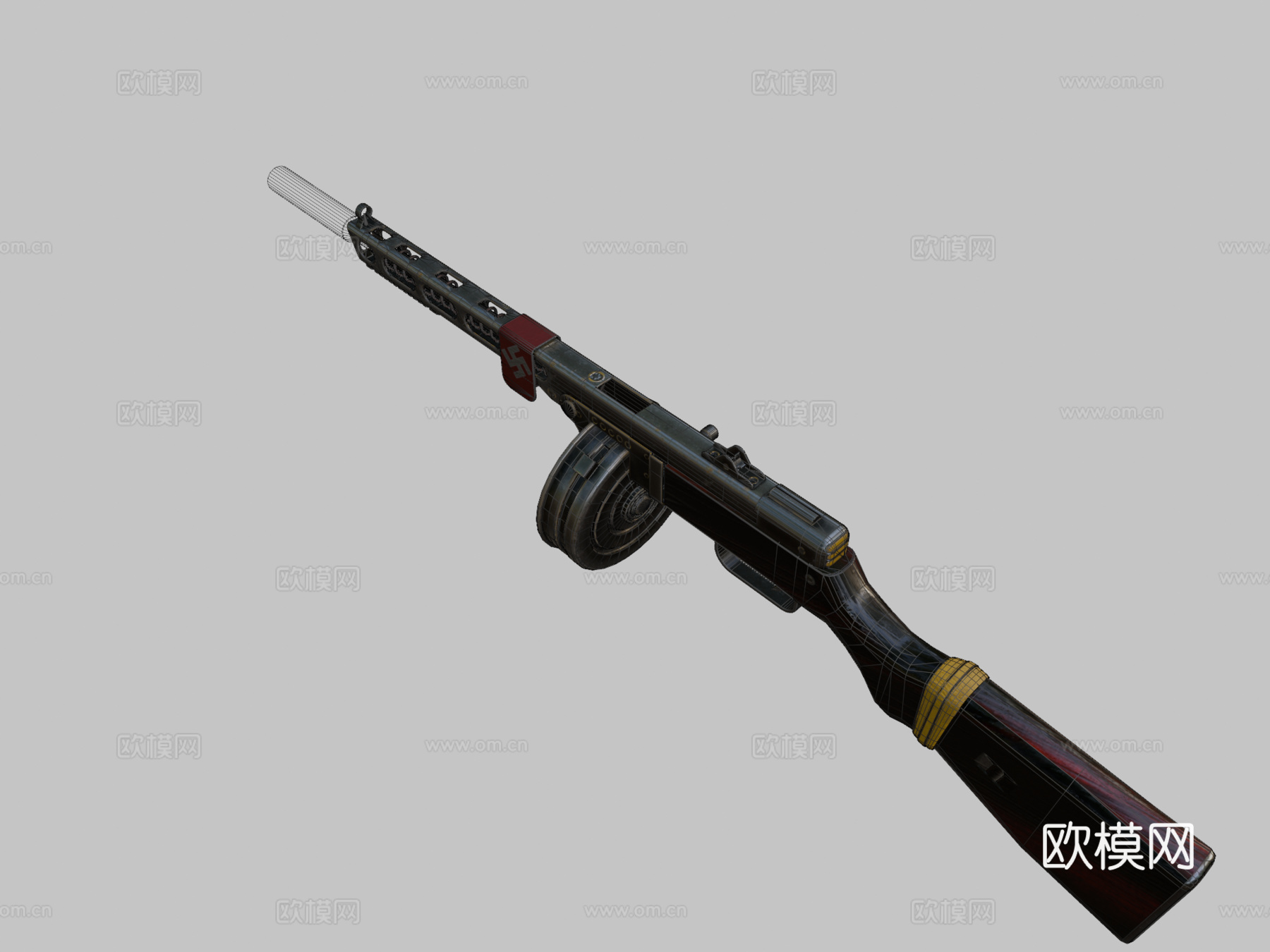 PPSH-2 改装3d模型