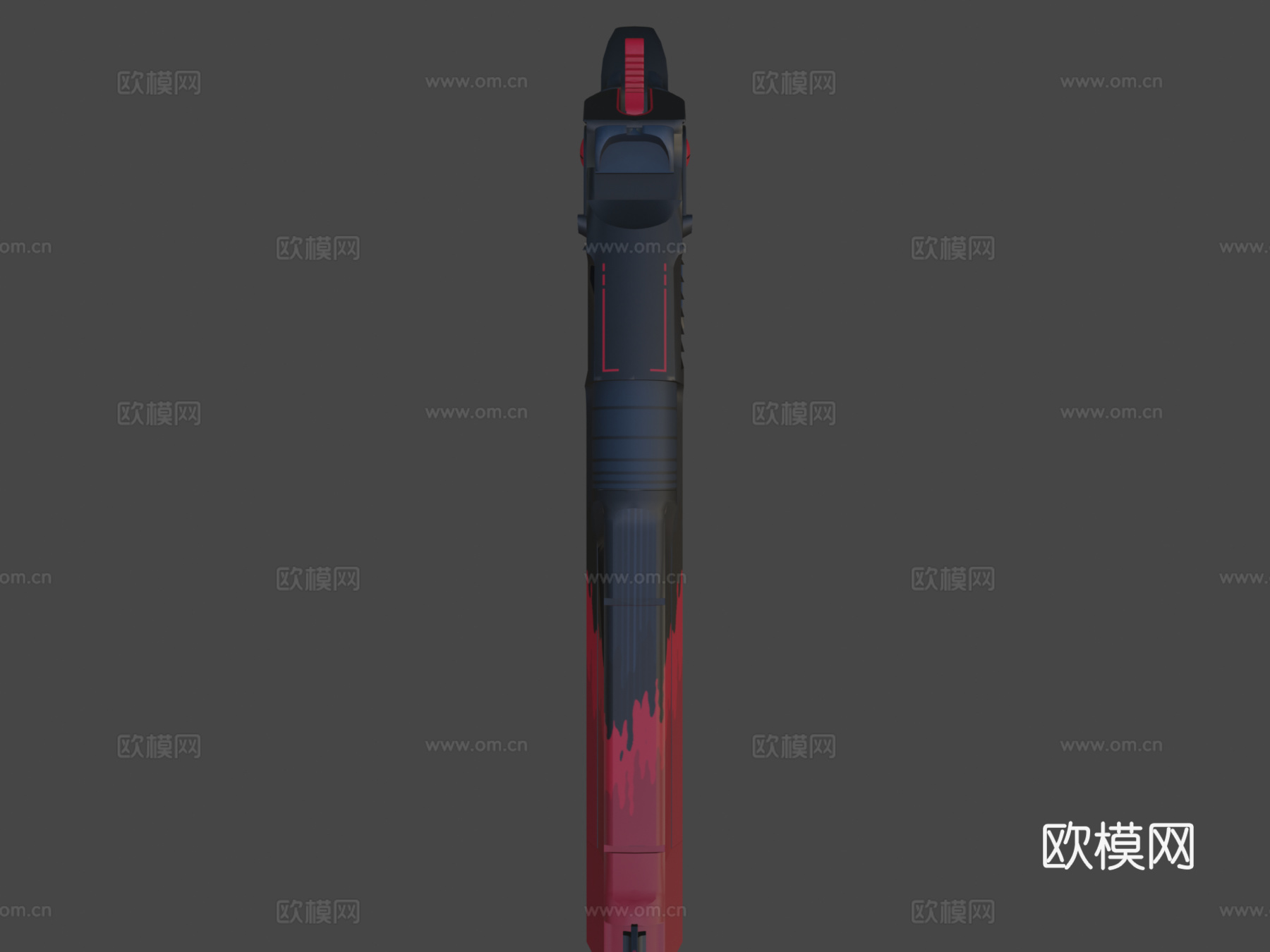 沙漠之鹰 - 溅射狂欢3d模型