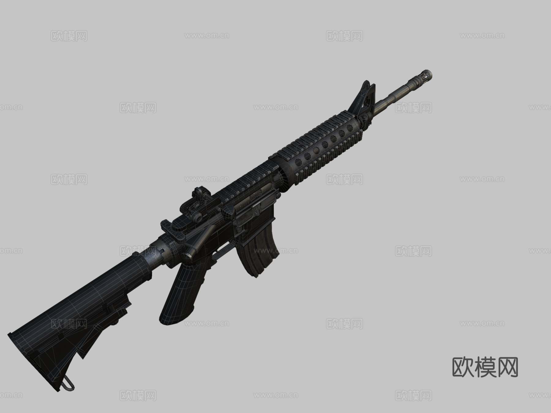 M4卡宾枪su模型