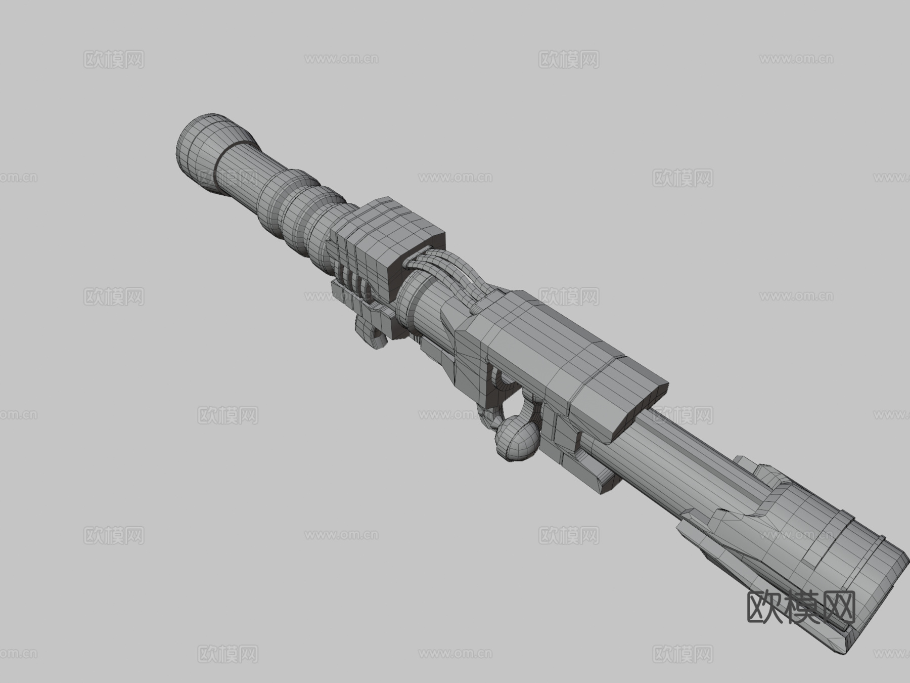 火箭筒 正确着色3d模型