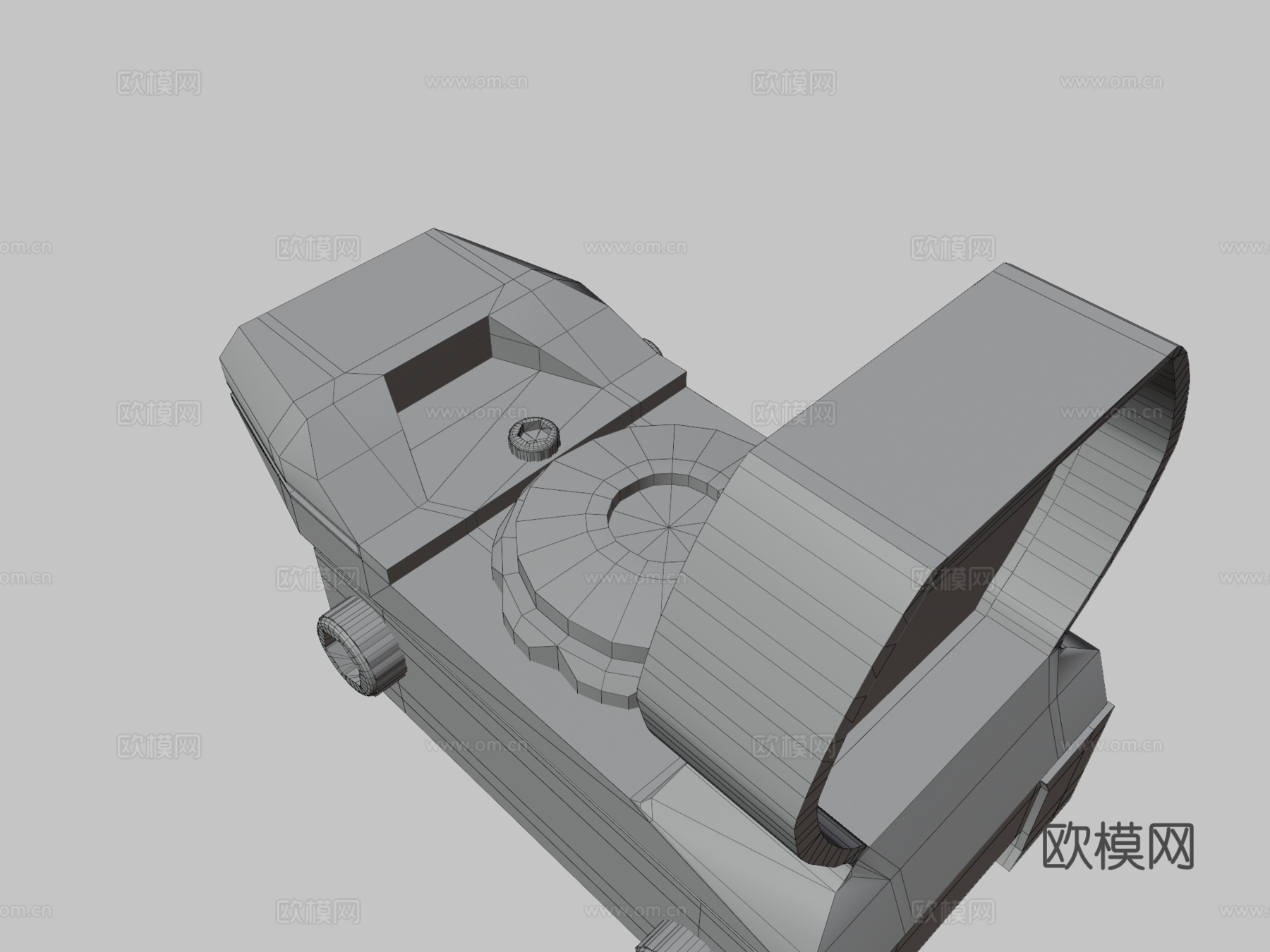 红点瞄准镜3d模型