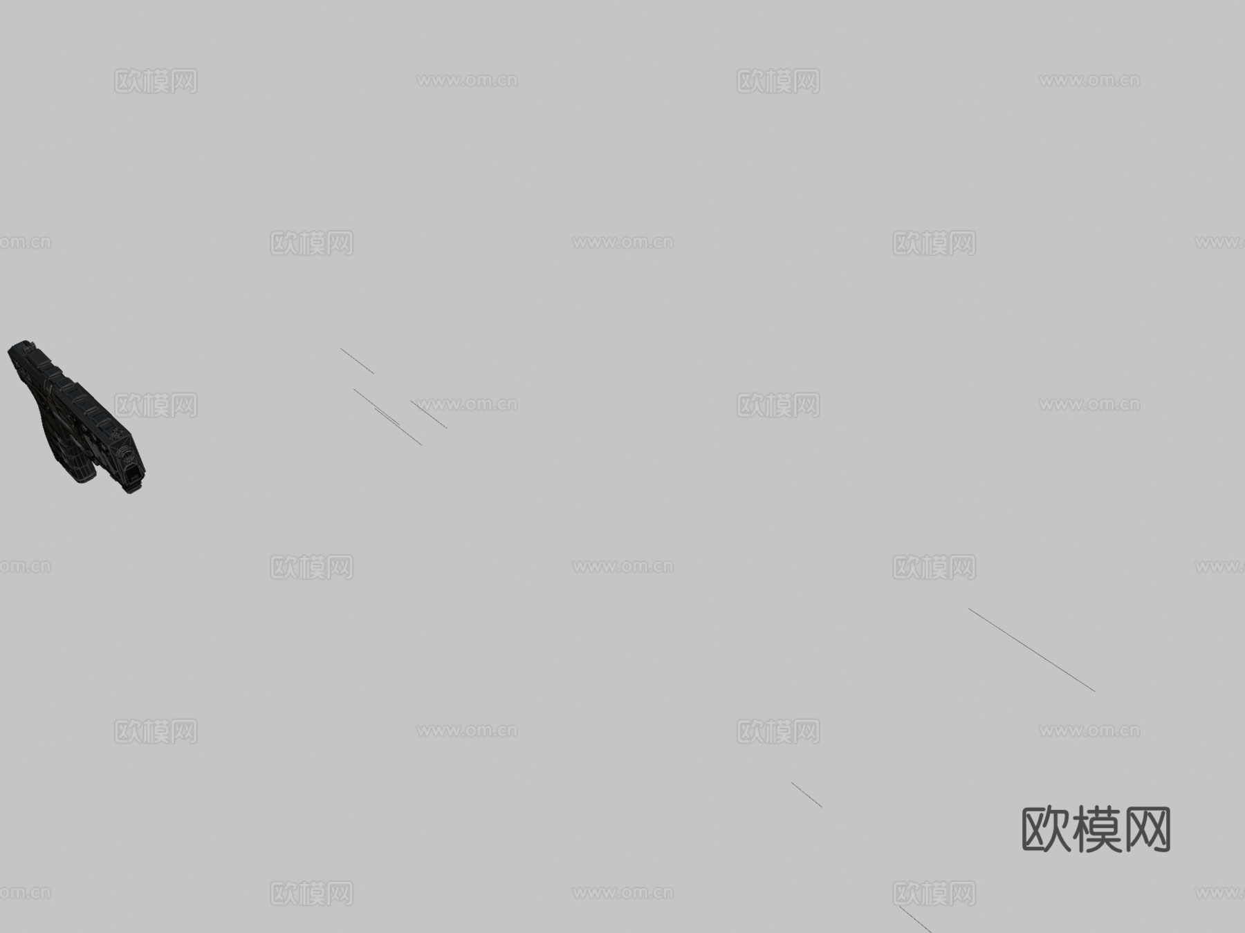 手枪及配件su模型