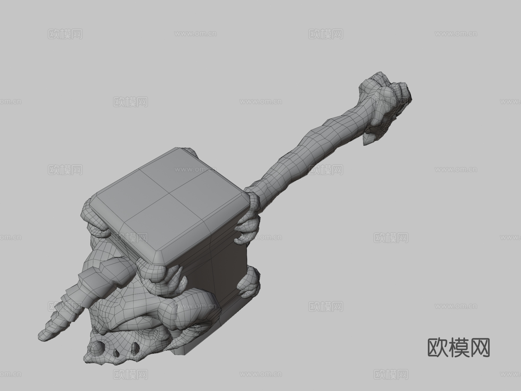 海怪锤3d模型
