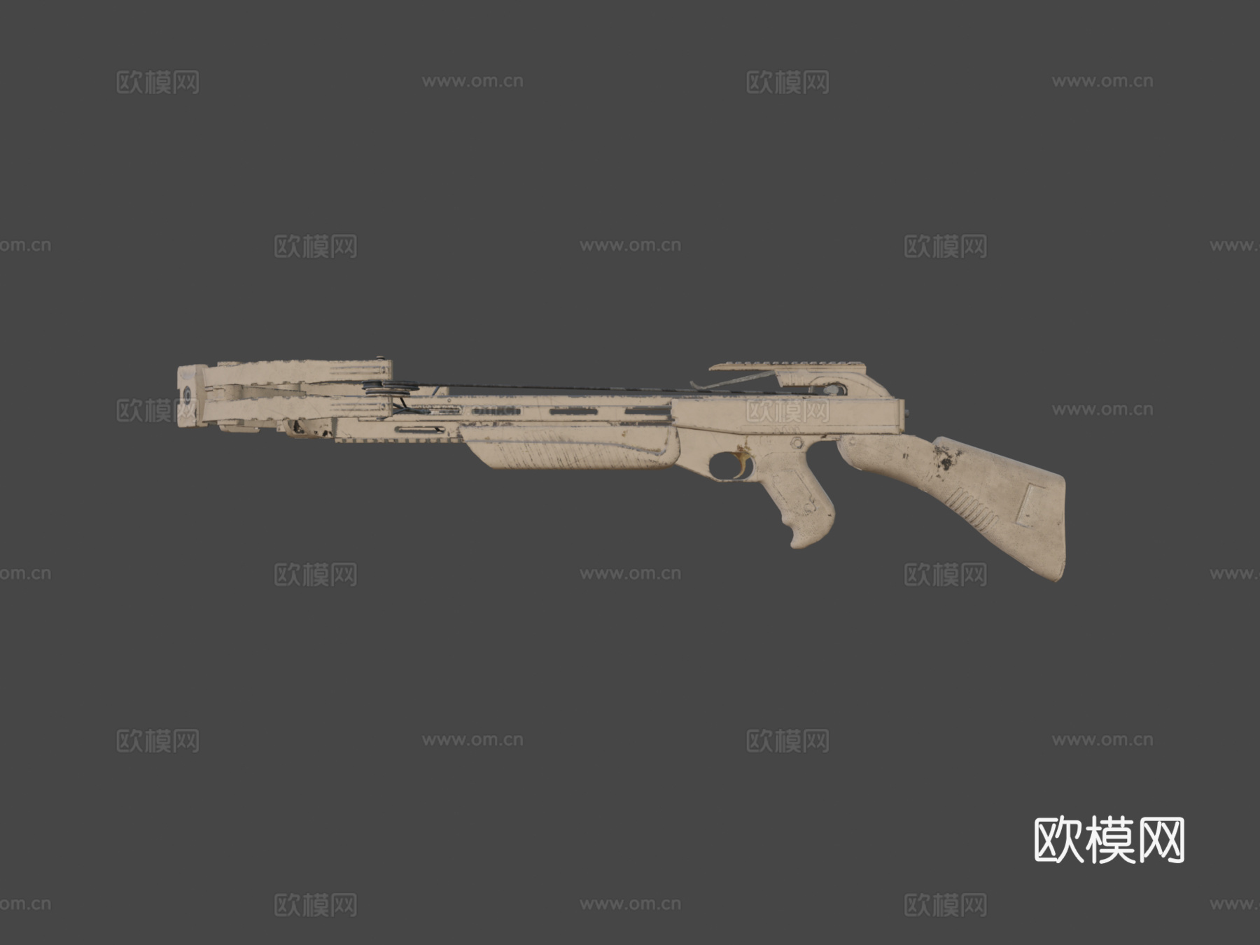 粗犷（米色）-弩-PUBG3d模型