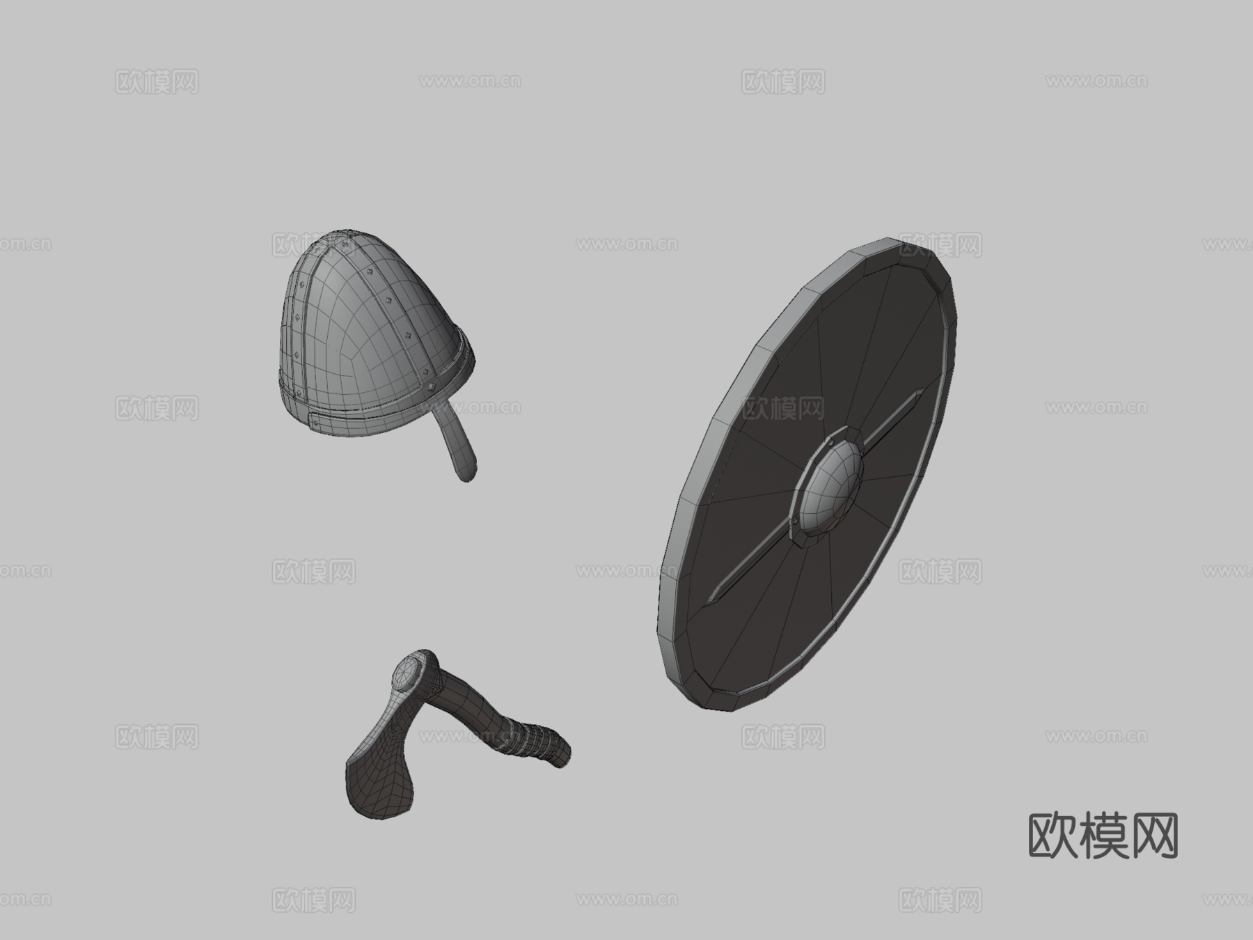 维京武器3d模型