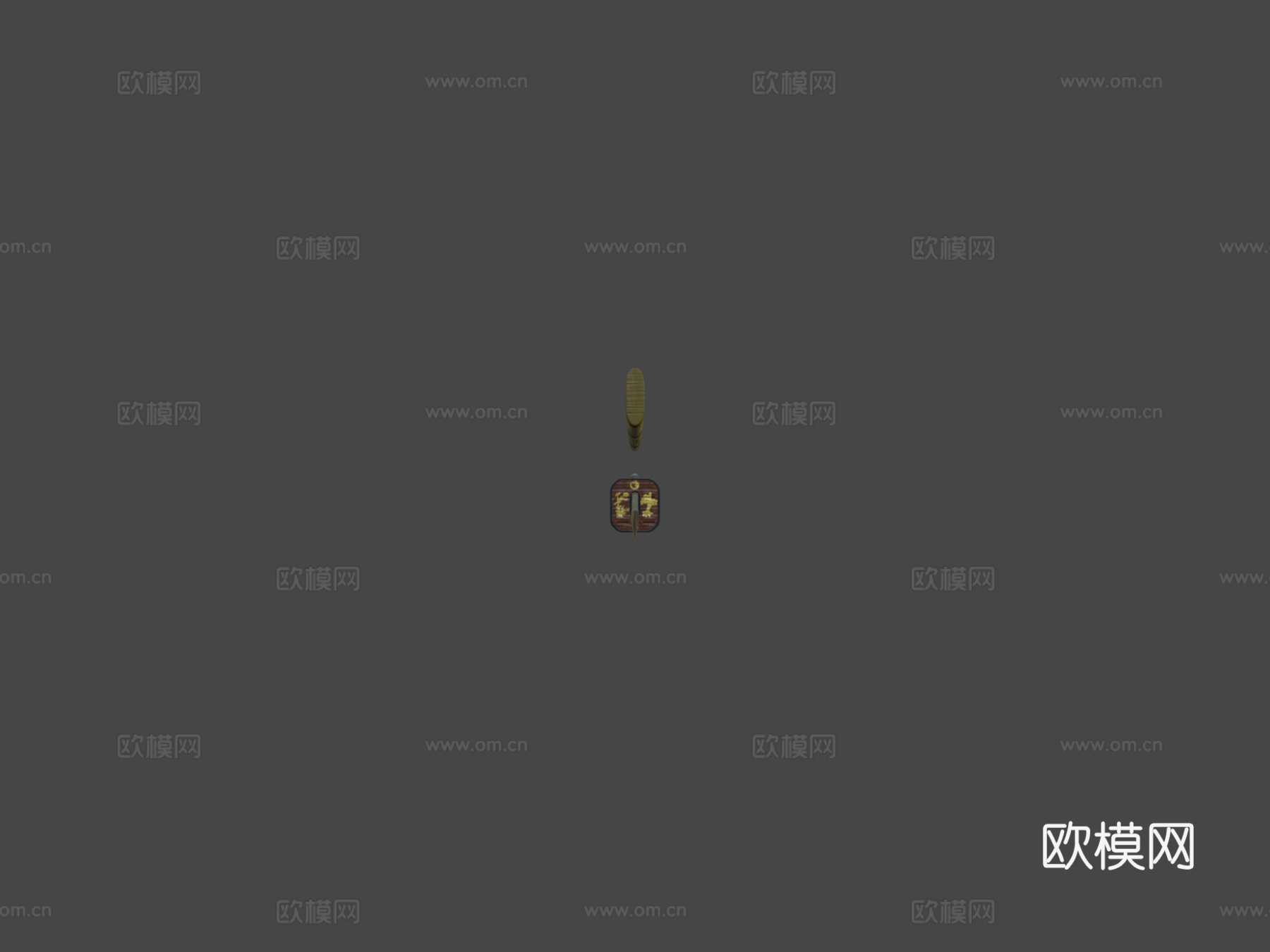 武士刀3d模型