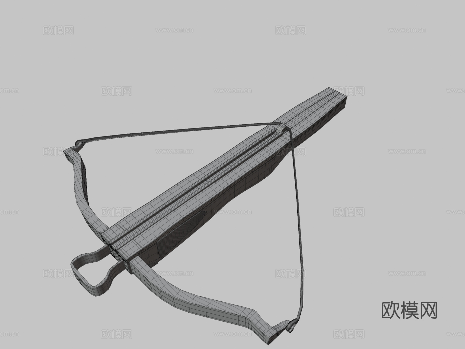 中世纪弩3d模型