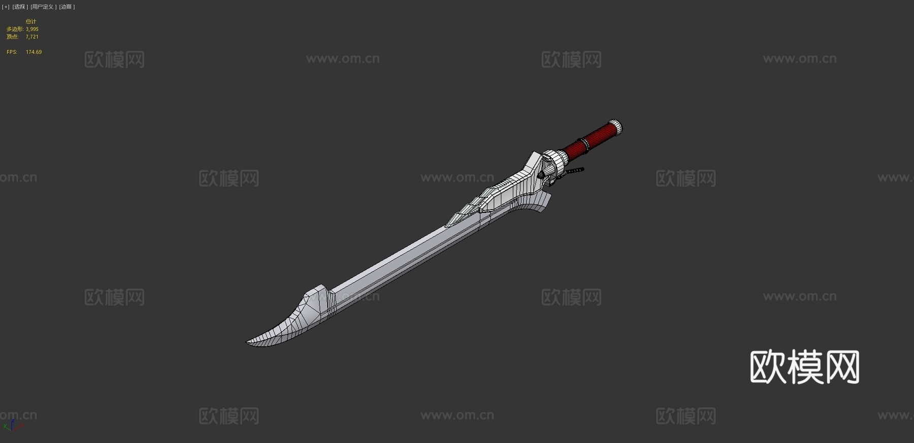 红皇后-埃斯帕达(鬼泣)3d模型