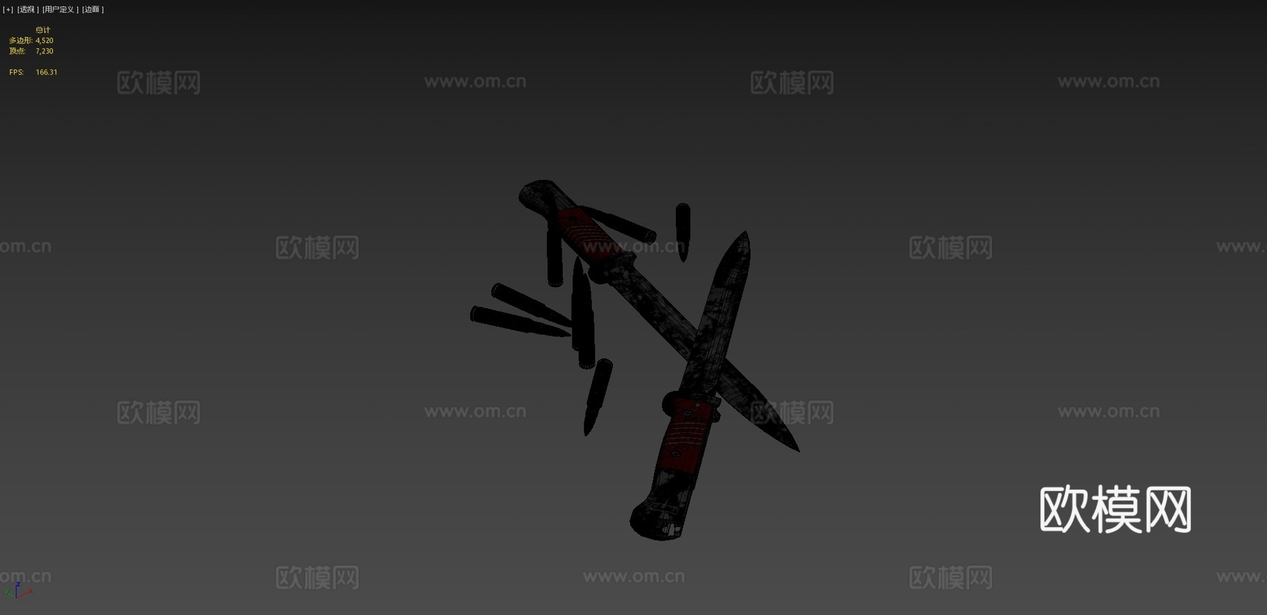 毛瑟98K刺刀su模型